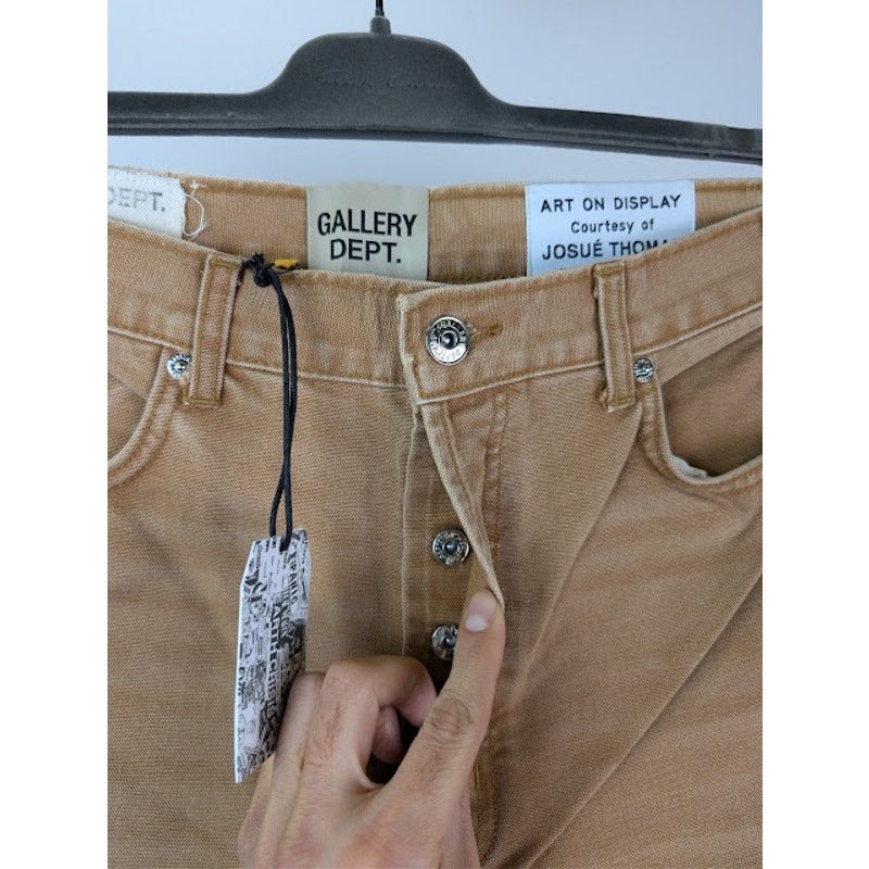 Gallery Dept. o1rshd1 5-Pocket Slim Denim Jeans in Tan Size US 32 / EU 48 - 7 Thumbnail
