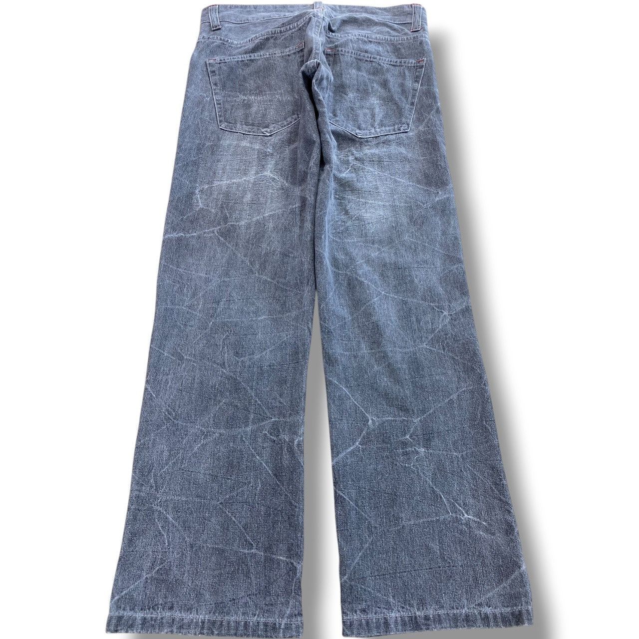 Japanese Brand Japanese Brand Wild Life Thrased Style Flare Jeans Size US 32 / EU 48 - 3 Thumbnail
