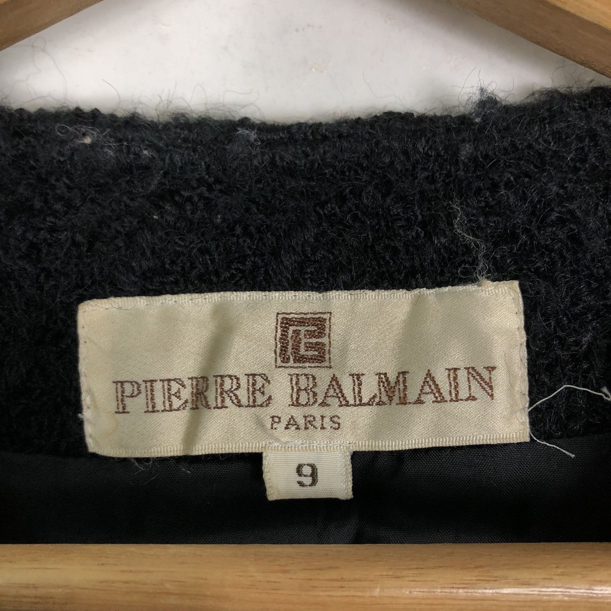 Vintage 🔥Rare Vintage Mohair Wool Jacket Pierre Balmain Paris Size M / US 6-8 / IT 42-44 - 12 Thumbnail