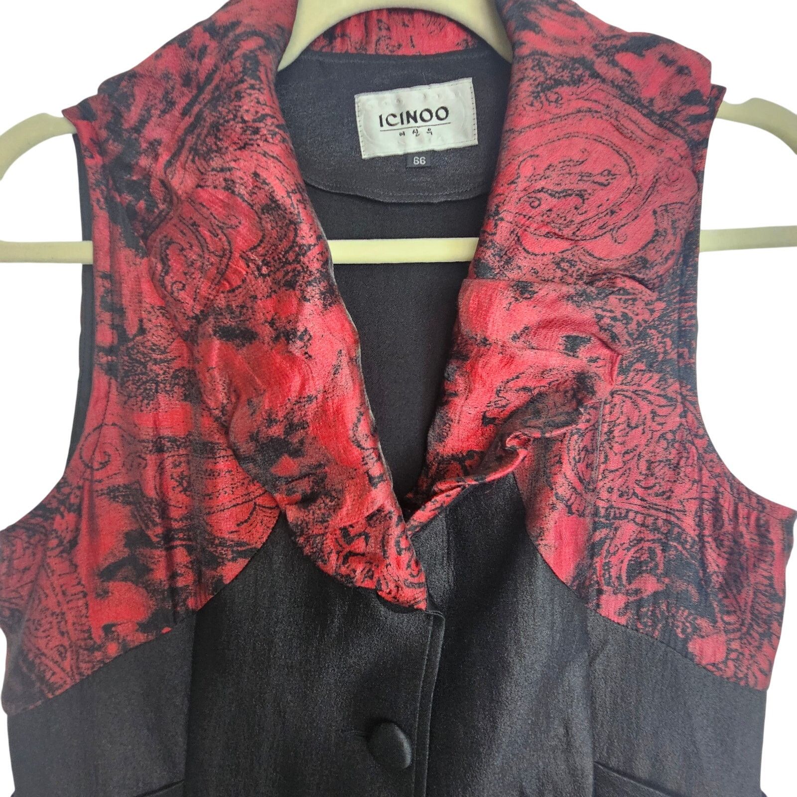 Vintage Vintage ICINOO Womens Silk Vest Size S Whimsigoth Steampunk Size M / US 6-8 / IT 42-44 - 2 Thumbnail