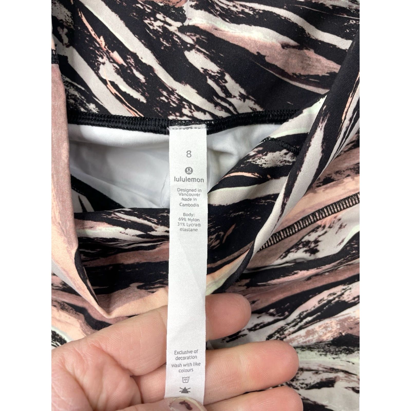 Lululemon Lululemon Wunder Under Leggings Womens 8 PInk Splash High Rise Luxtreme Workout Size 30" / US 8 / IT 44 - 4 Thumbnail