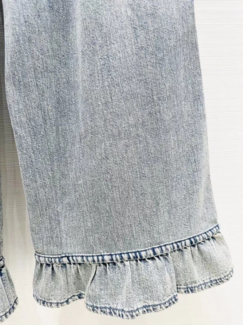 Chanel Chanel Handicraft workshop flared lace straight jeans Size 42" / US 20 - 5 Thumbnail