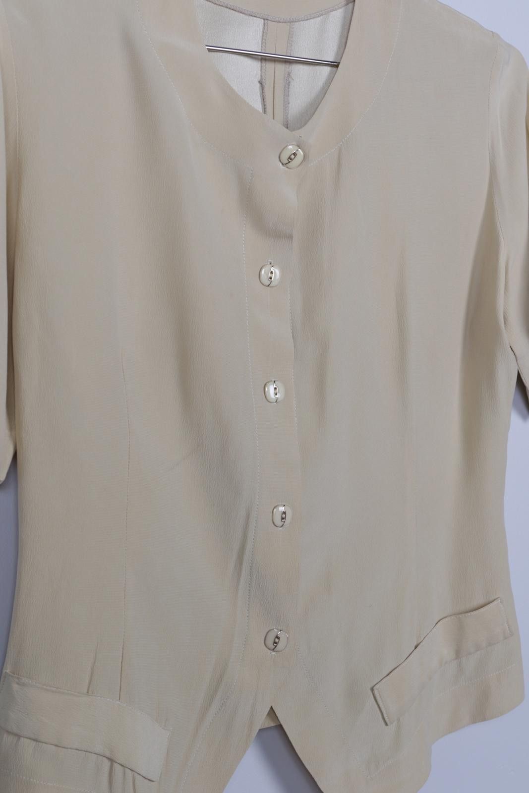 Vintage 40's Short Sleeve Blouse Size M / US 6-8 / IT 42-44 - 3 Thumbnail