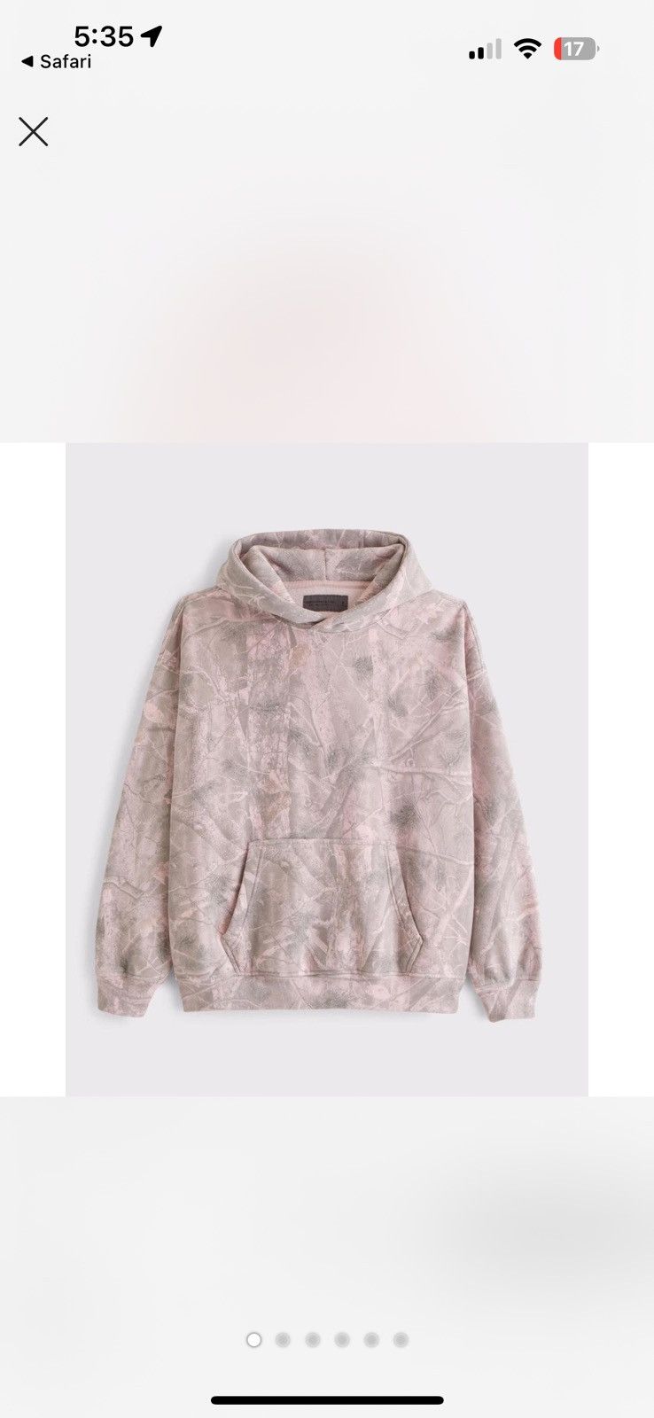 Abercrombie & Fitch Pink Camo Hoodie Size US L / EU 52-54 / 3 - 1 Thumbnail