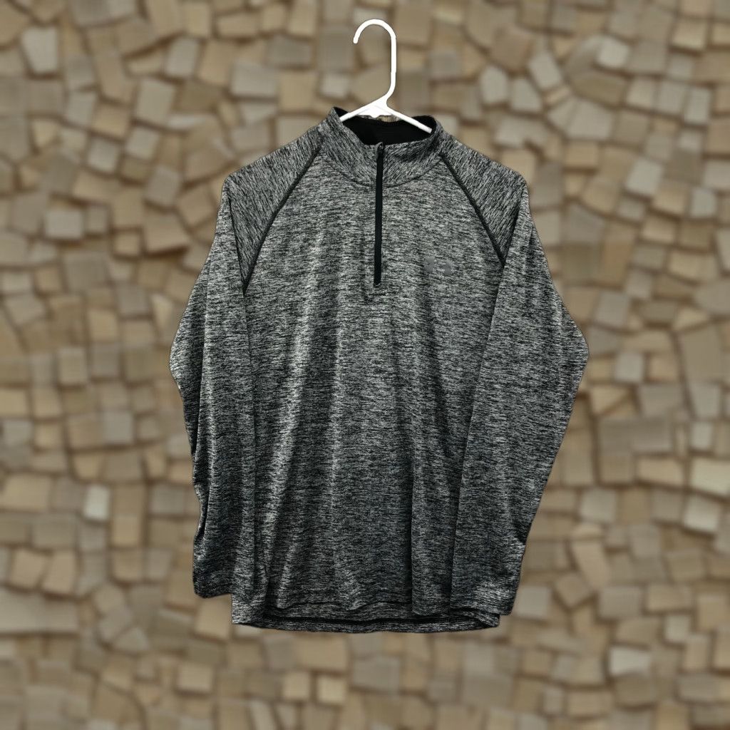 Under Armour Under Armour Sweatshirt Mens Size S Long Sleeve Mock Neck Pullover 1/4 Zip Gray Size US S / EU 44-46 / 1 - 1 Thumbnail