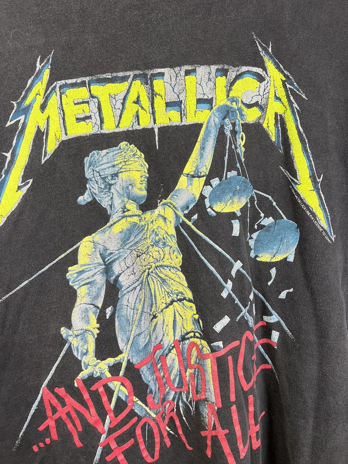 Band Tees × Vintage 1994 Metallica Hammer of Justice t-shirt Size US XL / EU 56 / 4 - 7 Thumbnail