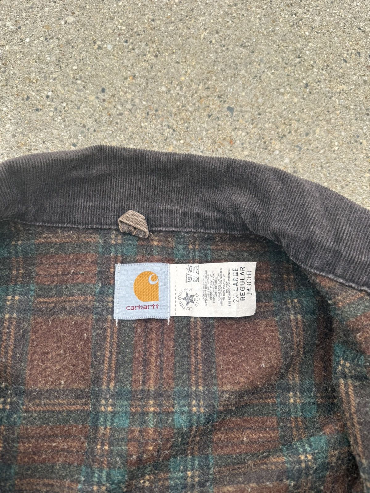 Carhartt VTG J43CHT Brown Blanket XL Lined Carhartt Detroit Jacket Size US XL / EU 56 / 4 - 4 Thumbnail