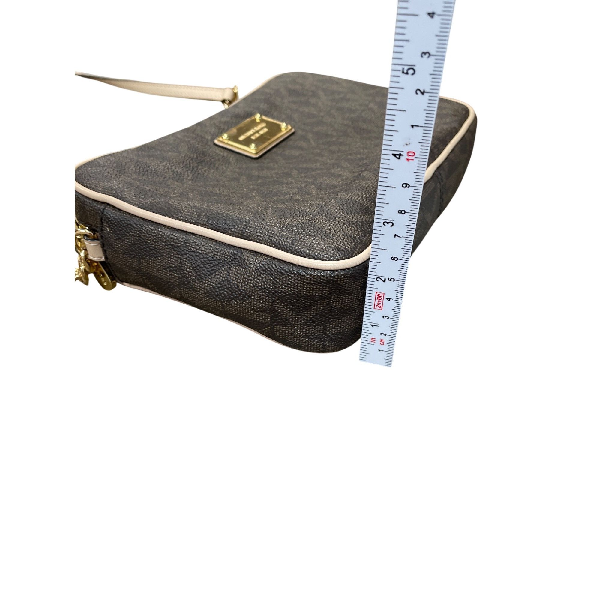 Michael Kors Michael Kors womans brown Jet Set Travel Large Logo Crossbod Size ONE SIZE - 7 Thumbnail