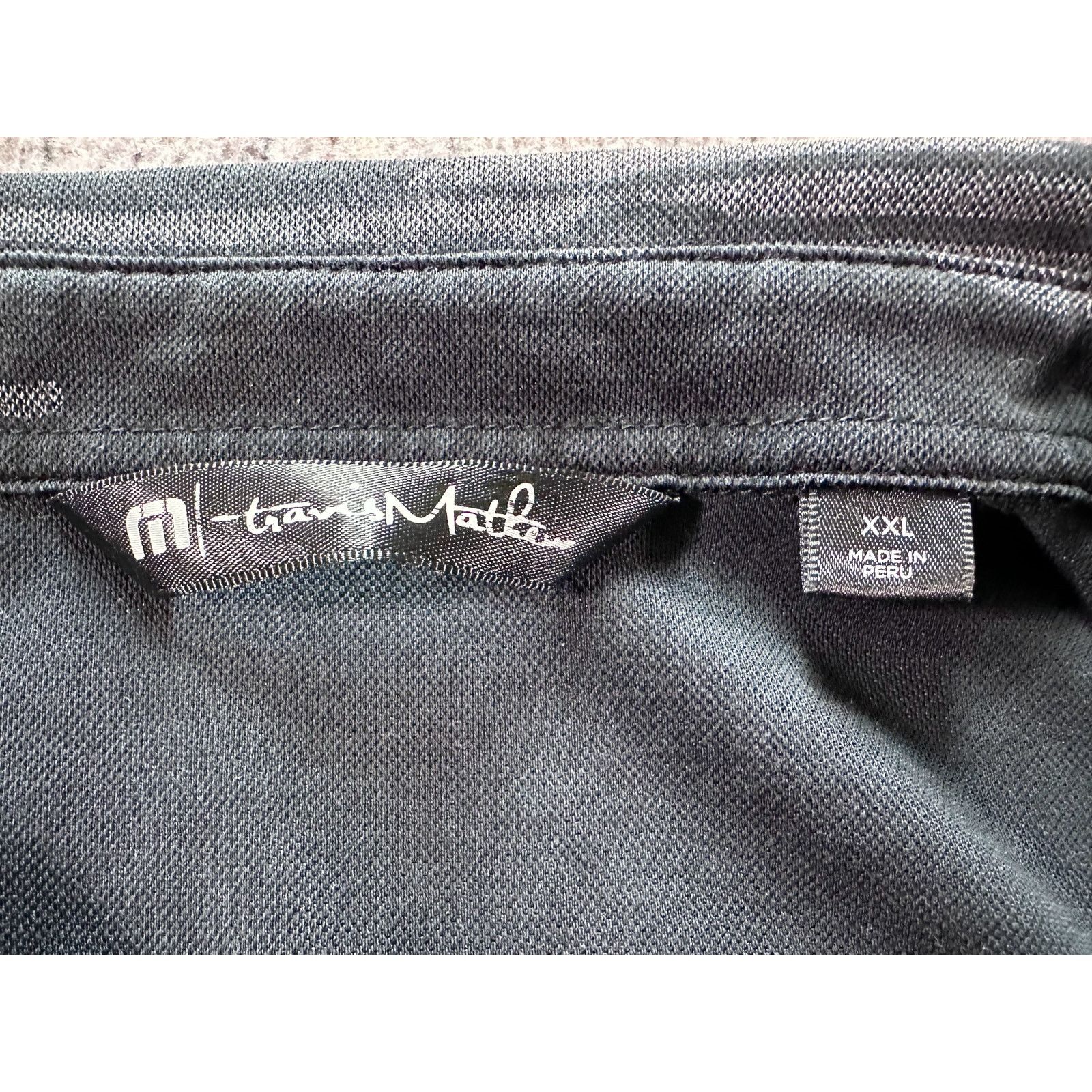 TravisMathew Travis Mathew Camouflage Polo Shirt Mens XXL Black Gray Size US XXL / EU 58 / 5 - 6 Thumbnail