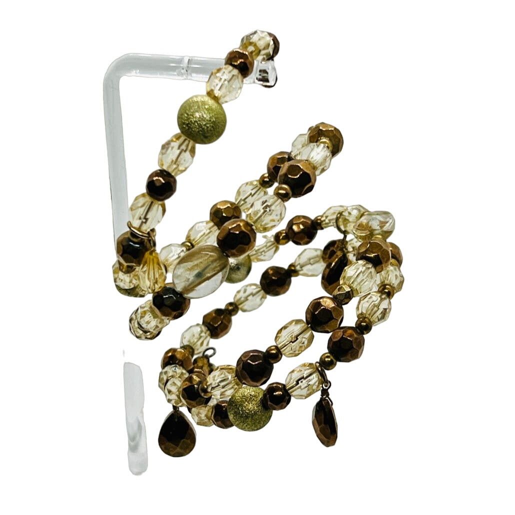 Vintage Vintage Jewelry Set-Rose Brooch-Gold Tone-Faux Pearl-Beaded Size ONE SIZE - 1 Thumbnail