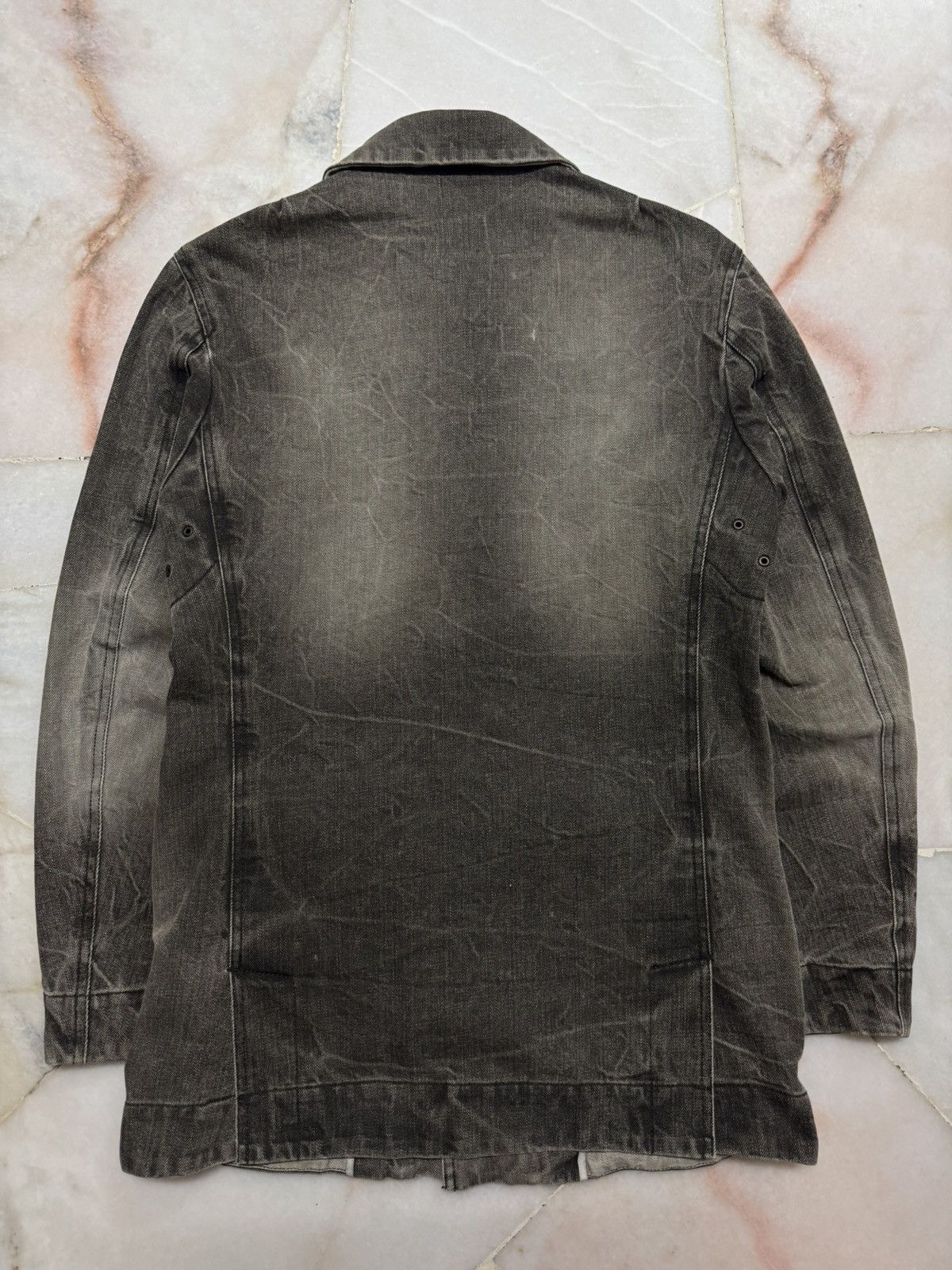 JUN MEN 💥INSANE💥VINTAGE 90s JUNMEN MUDWASH CLAWMARK DENIM JACKET Size US S / EU 44-46 / 1 - 15 Thumbnail