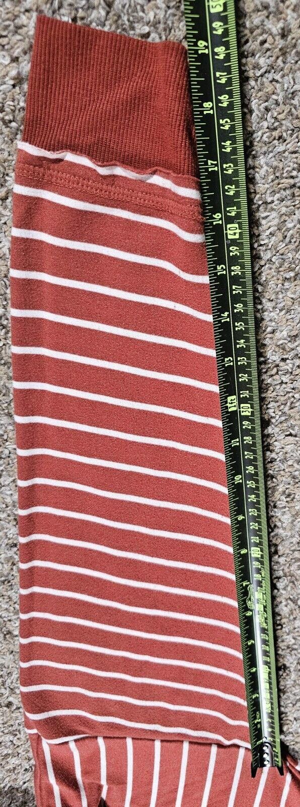 Designer Maurices red/orange striped sherpa hood hoodie Medium Size M / US 6-8 / IT 42-44 - 6 Thumbnail