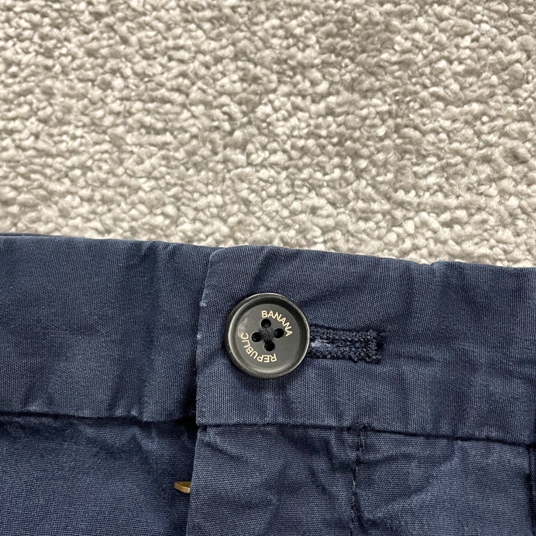 Banana Republic VINTAGE Banana Republic Mens Chino Pants Size 32 Regular Blue Cotton Straight Leg Casual Women Size US 32 / EU 48 - 3 Thumbnail