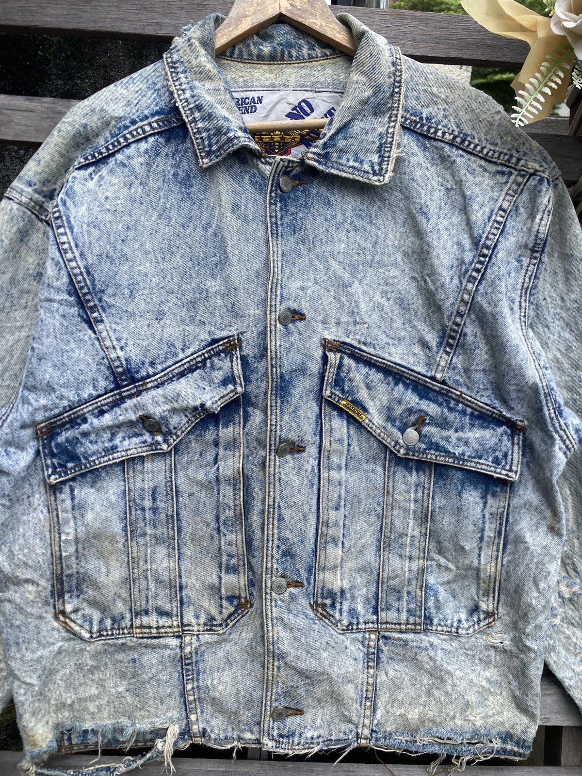 Jordache Vintage Distressed Jordache Denim Jacket Size US L / EU 52-54 / 3 - 2 Thumbnail