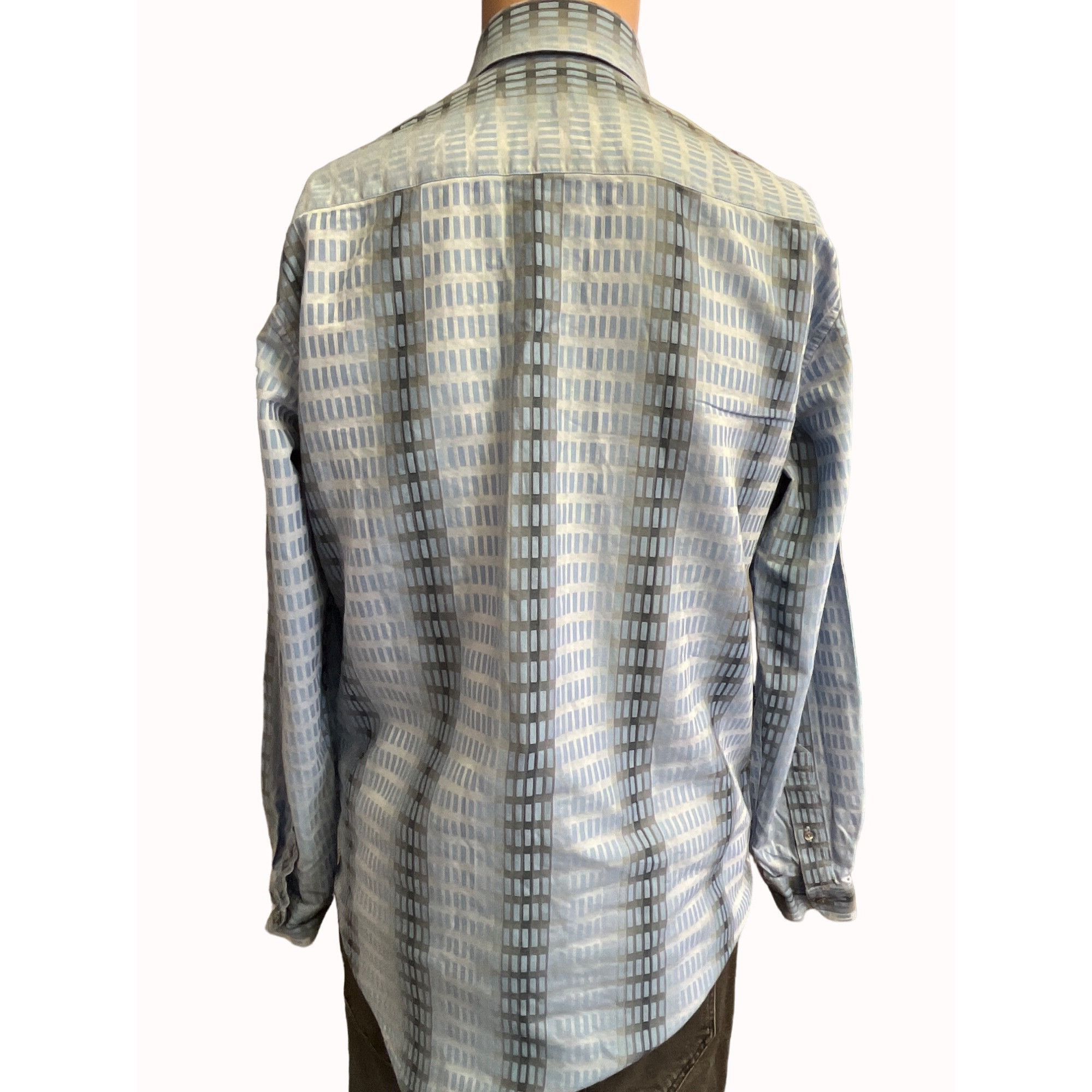 Robert Graham Robert Graham Men's Blue Geometric Button Up Shirt Size S SK Size US S / EU 44-46 / 1 - 2 Thumbnail