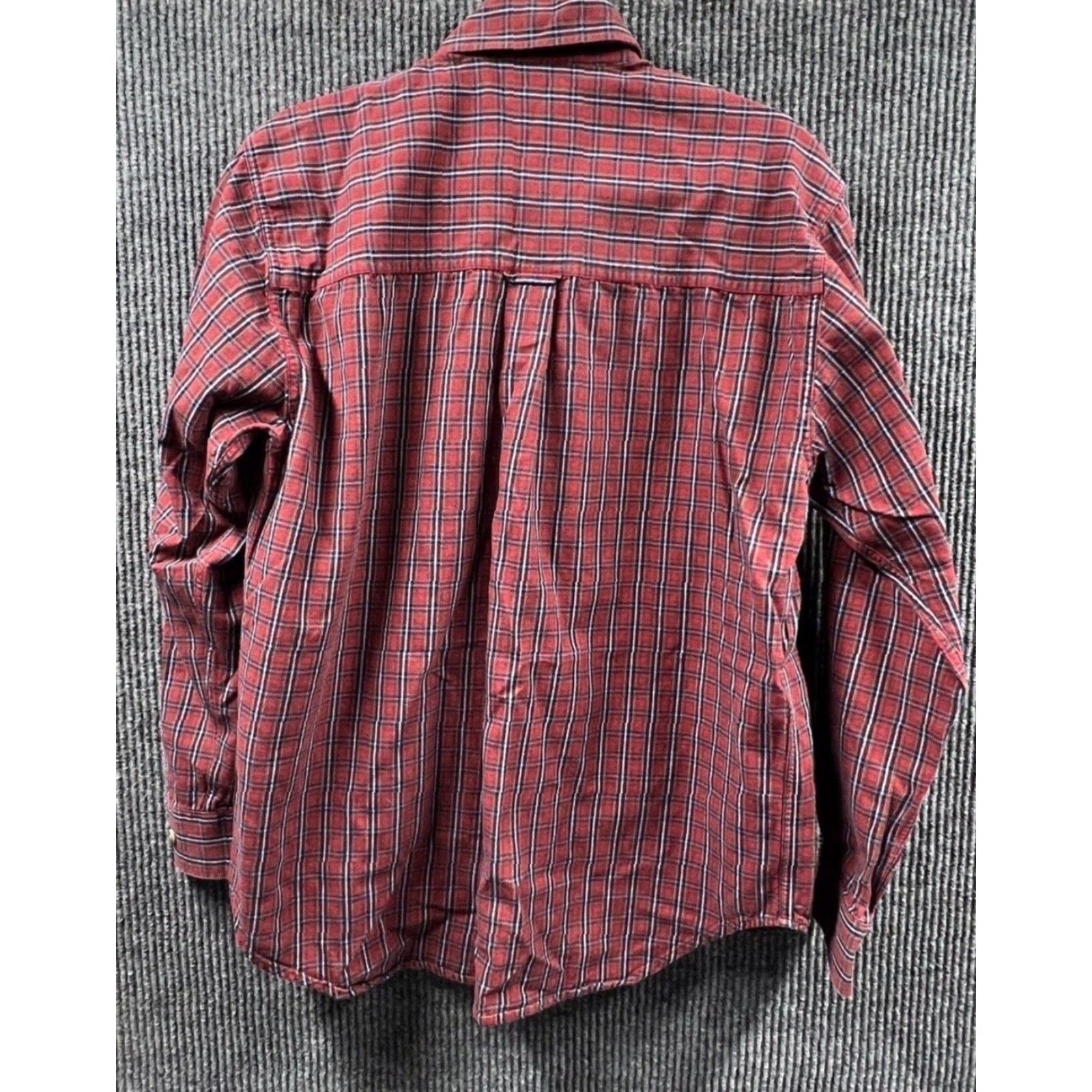 Vintage IVY CREW Mens Button-Up Shirt Plaid Red Wrinkle Resistant Size US M / EU 48-50 / 2 - 6 Thumbnail