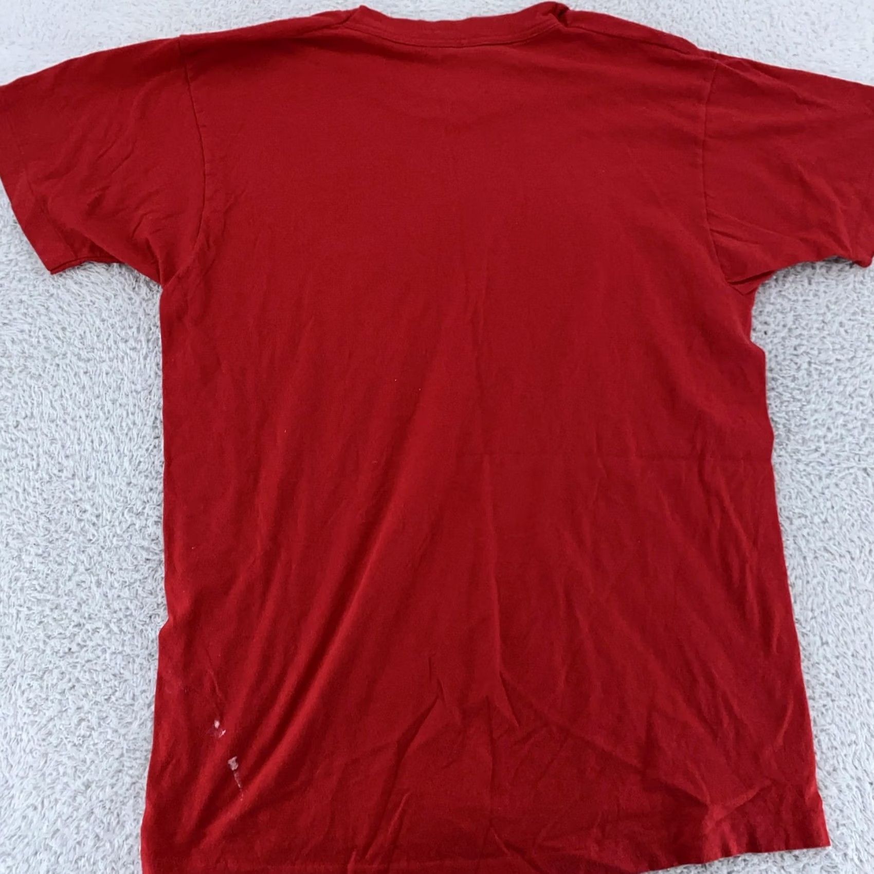 Fruit Of The Loom VINTAGE Fruit of the Loom Shirt Mens M/L Red Pocket Tee USA 90s Casual Crew Neck Short Sleeve Cotton Size US M / EU 48-50 / 2 - 4 Thumbnail