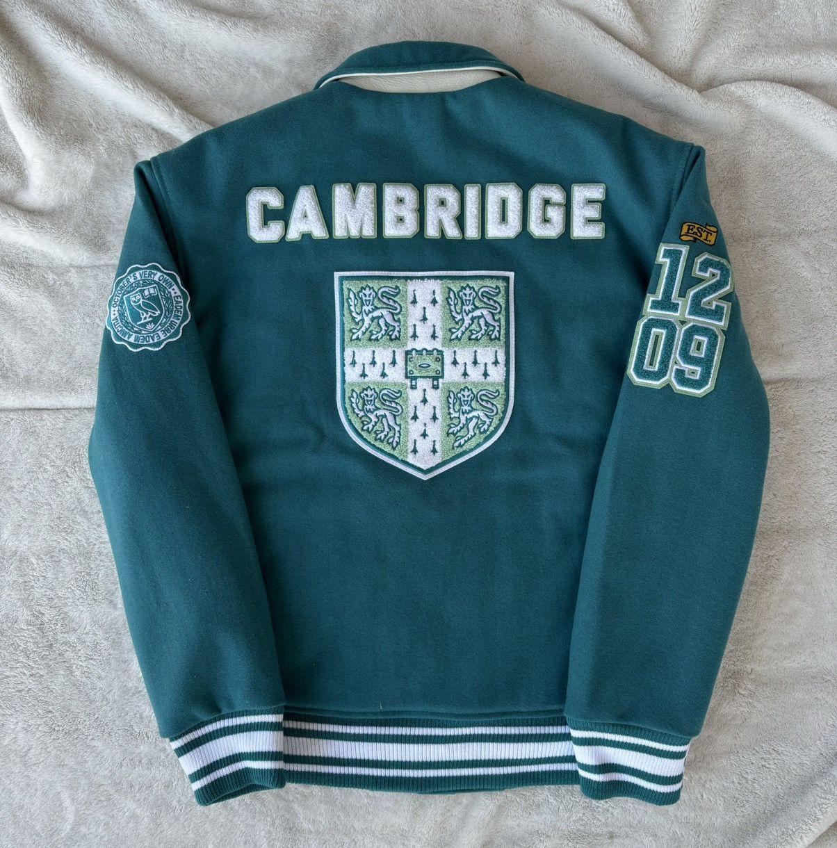 October's Very Own OVO x Cambridge University Teal Varsity Jacket Size US XXL / EU 58 / 5 - 6 Thumbnail