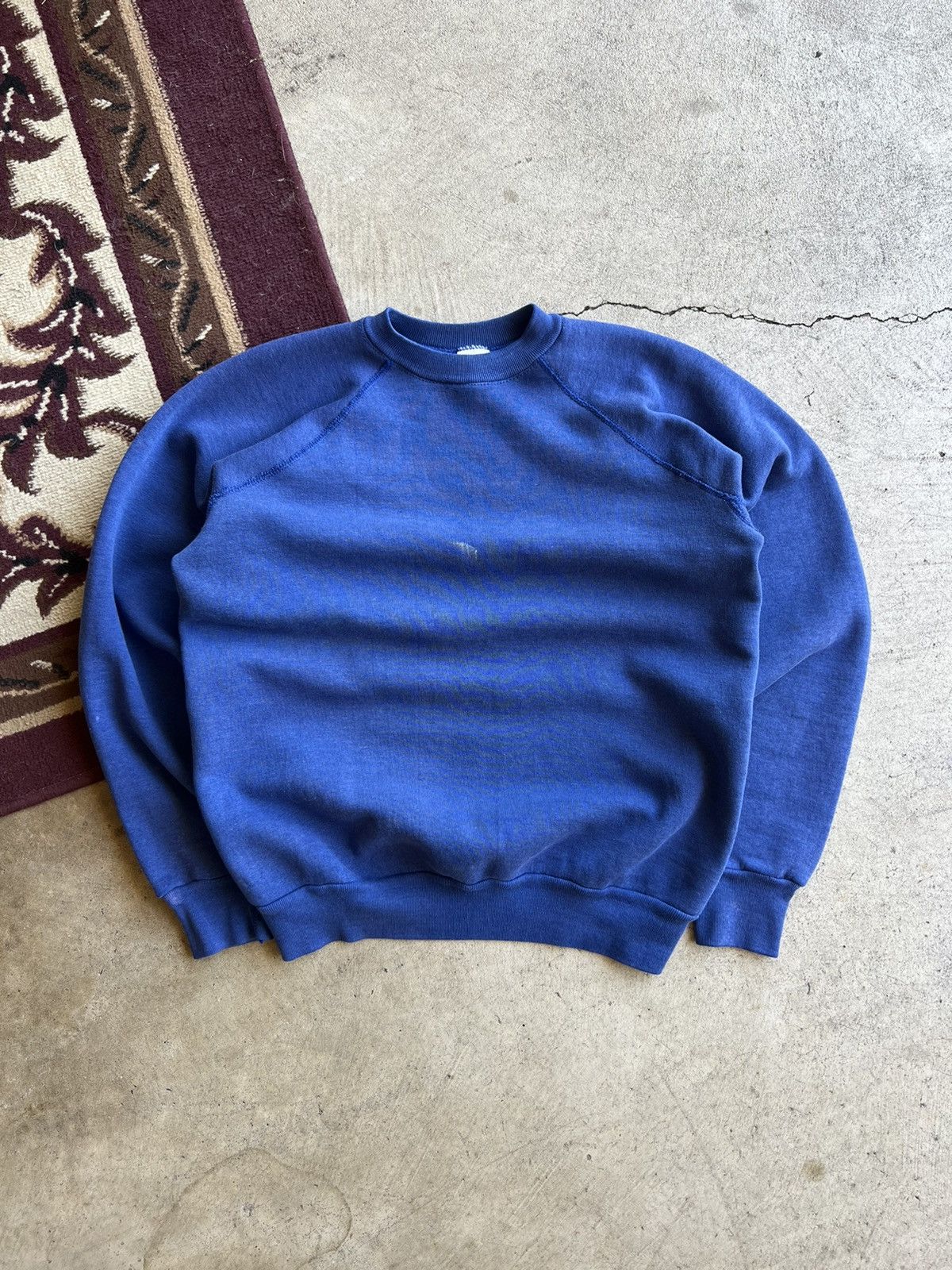 Russell Athletic × Vintage 80s Discus Athletic Blank Raglan Sweatshirt Size US L / EU 52-54 / 3 - 1 Thumbnail