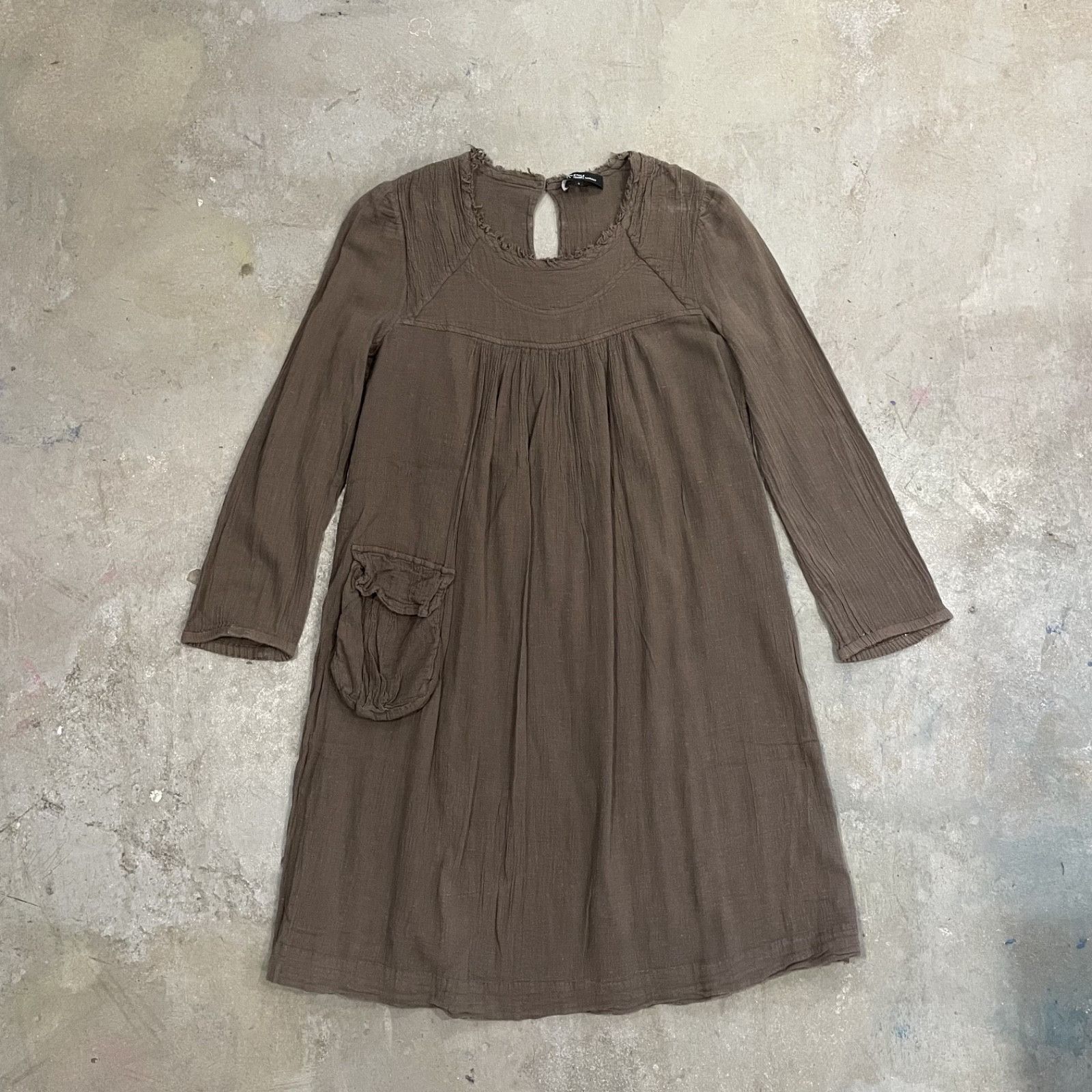 Isabel Marant Etoile Etoile Isabel Marant Brown Boho Tunic Cotton Dress 9373AC Size S / US 4 / IT 40 - 1 Thumbnail