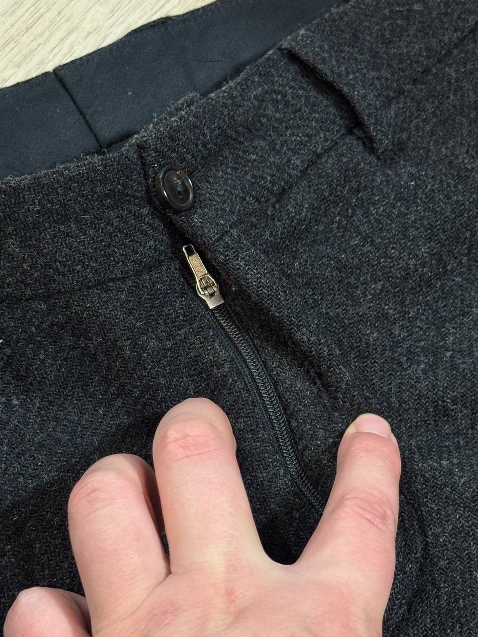Our Legacy Our Legacy AW14 Chino 22 In Dark Grey Shetland Wool Pants Size US 34 / EU 50 - 4 Thumbnail