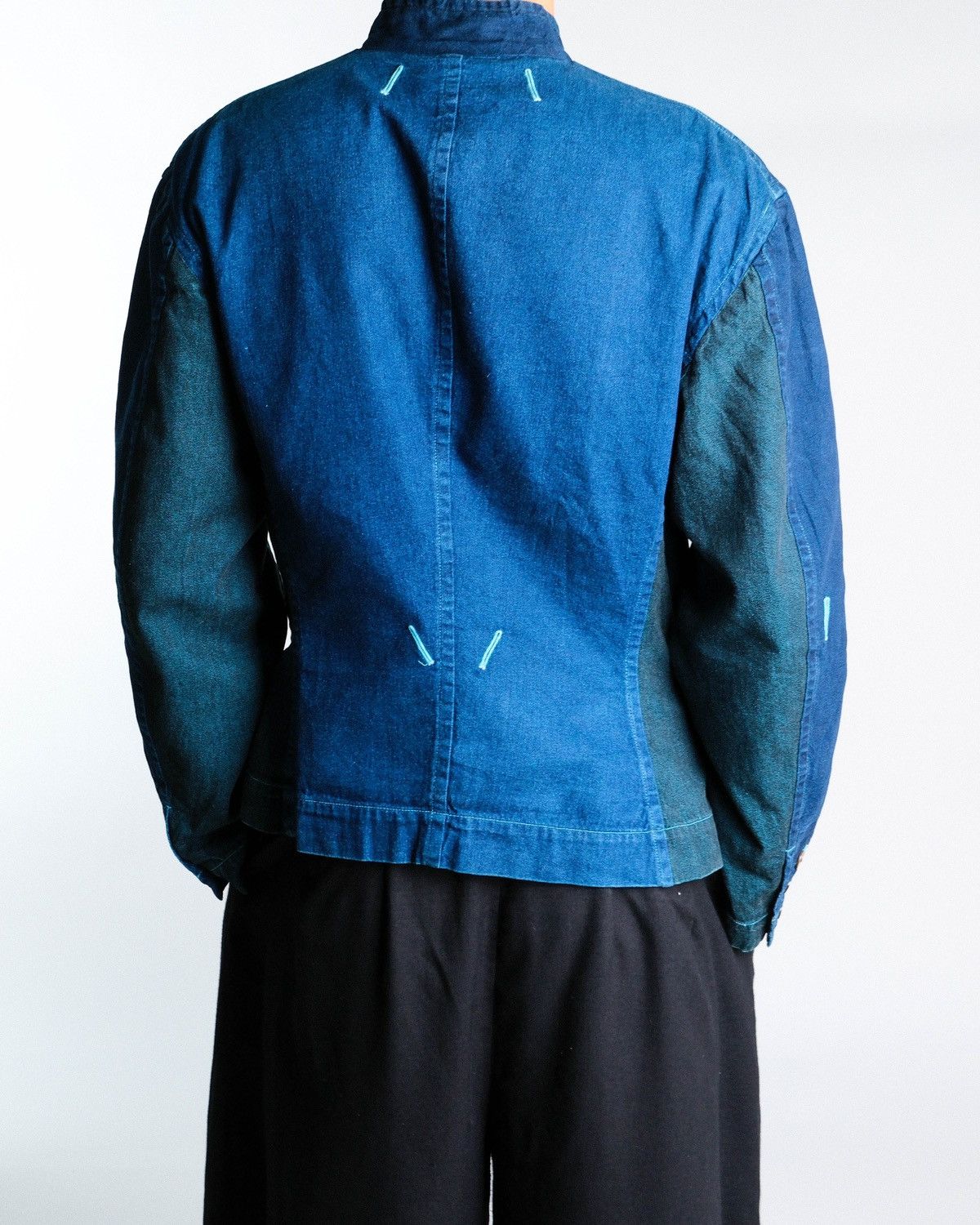 Issey Miyake Issey Miyake Mandarin Collar Indigo Dyed Jacket Size US M / EU 48-50 / 2 - 9 Thumbnail