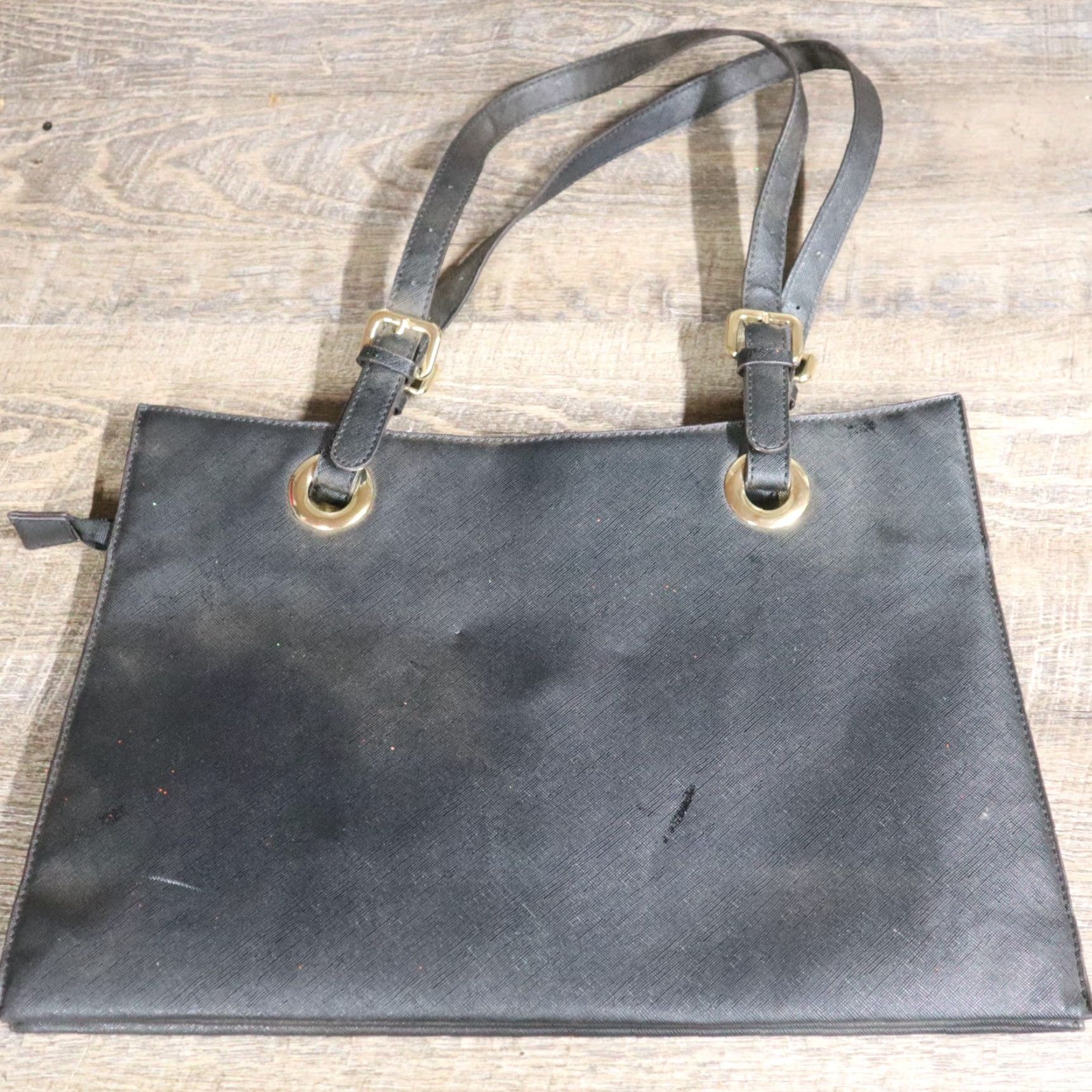 Vintage Simply Southern Black Handbag Briefcase Paper Size Size ONE SIZE - 3 Thumbnail
