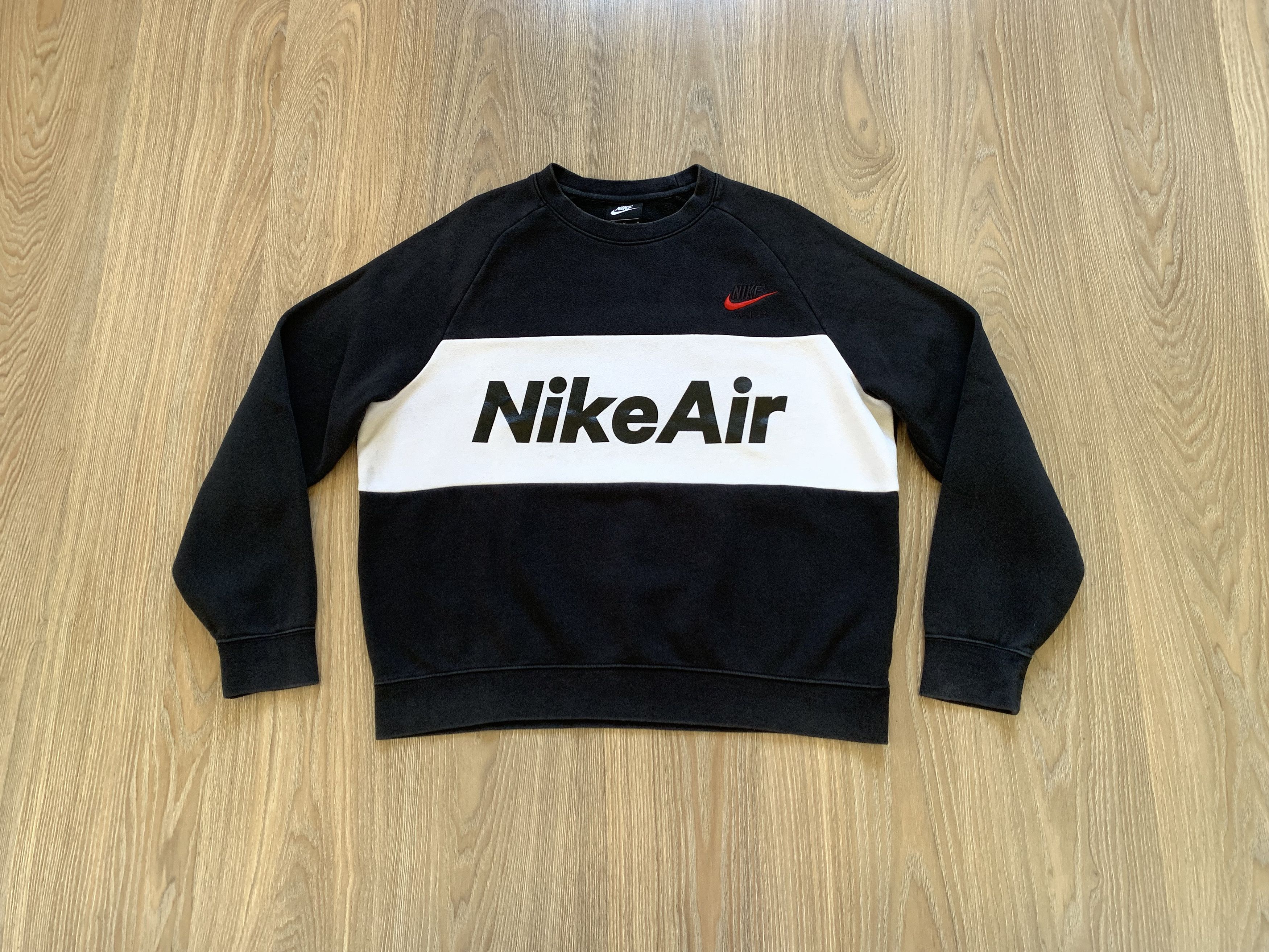 Nike Nike Air Black Cotton Sweatshirt Size US M / EU 48-50 / 2 - 1 Thumbnail