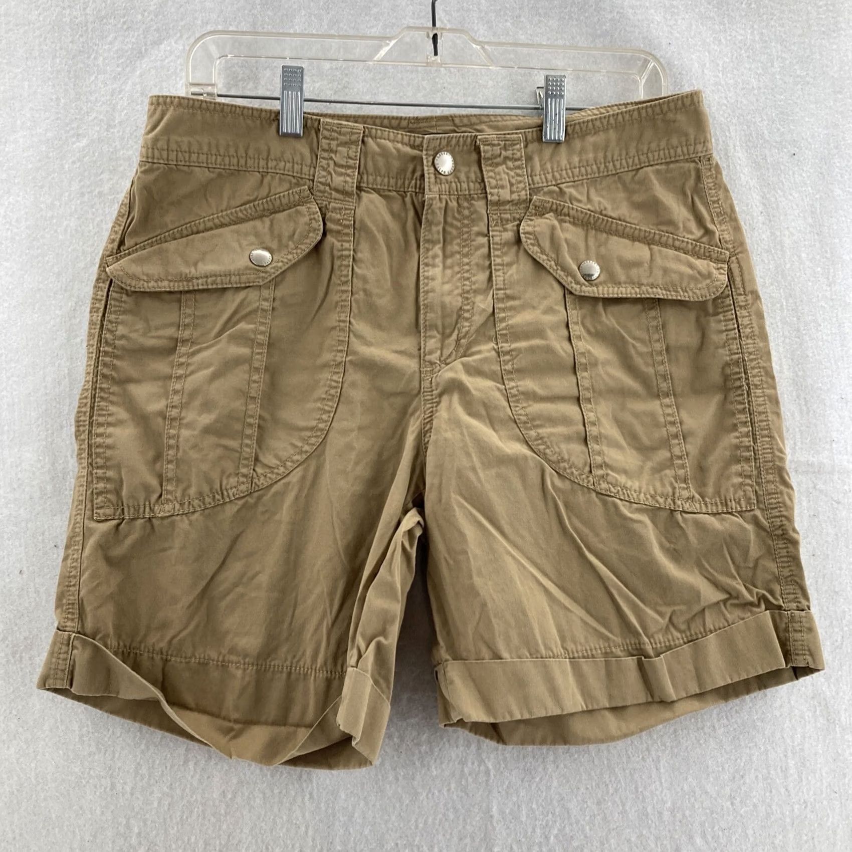 Ralph Lauren Lauren Ralph Lauren Shorts Womens 8 Bermuda Casual Khaki Beige 100% Cotton Pockets Hiking Size 24" / US 00 / IT 34 - 2 Thumbnail