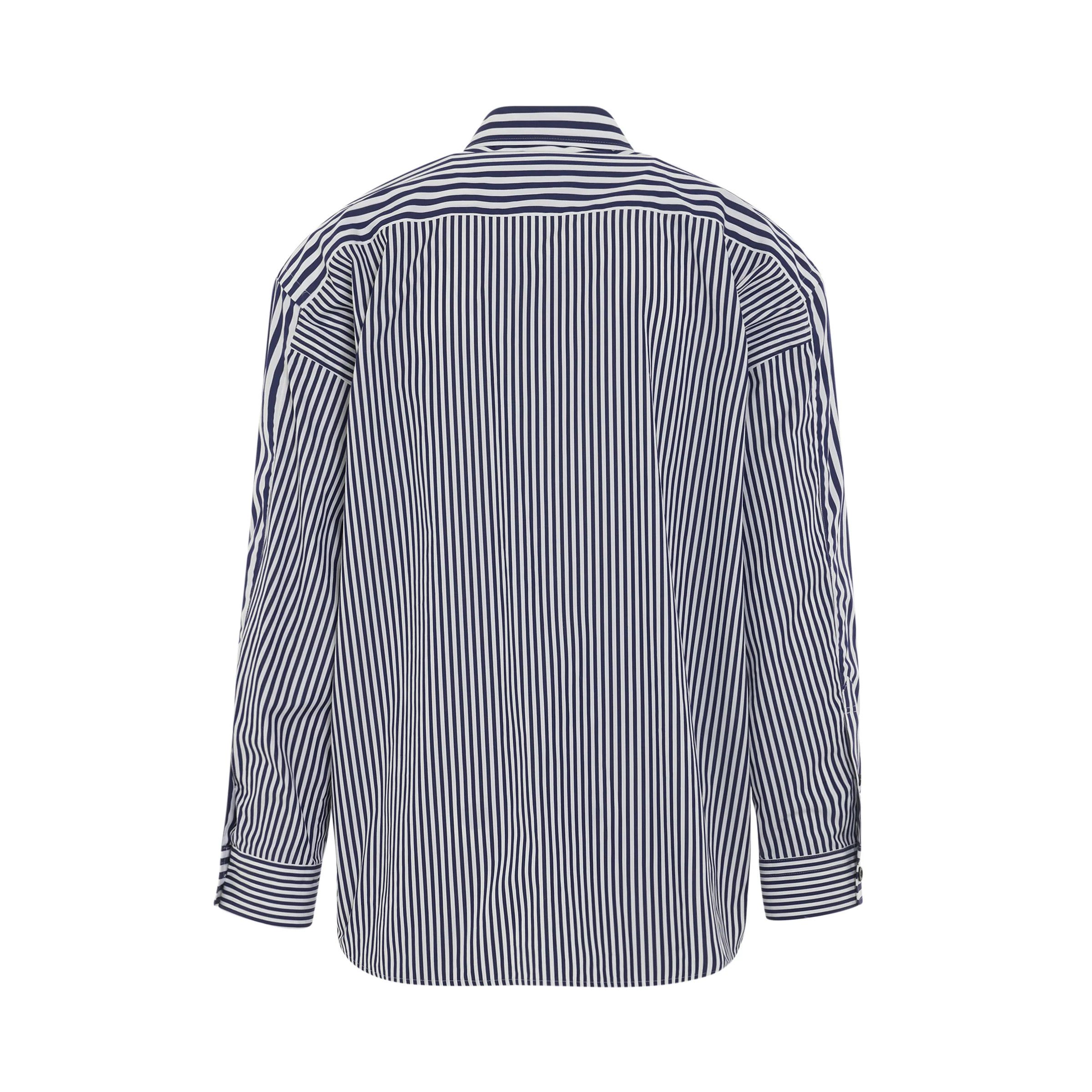 Sacai o1mris0824 Poplin Shirt in Black/White Size US S / EU 44-46 / 1 - 4 Thumbnail
