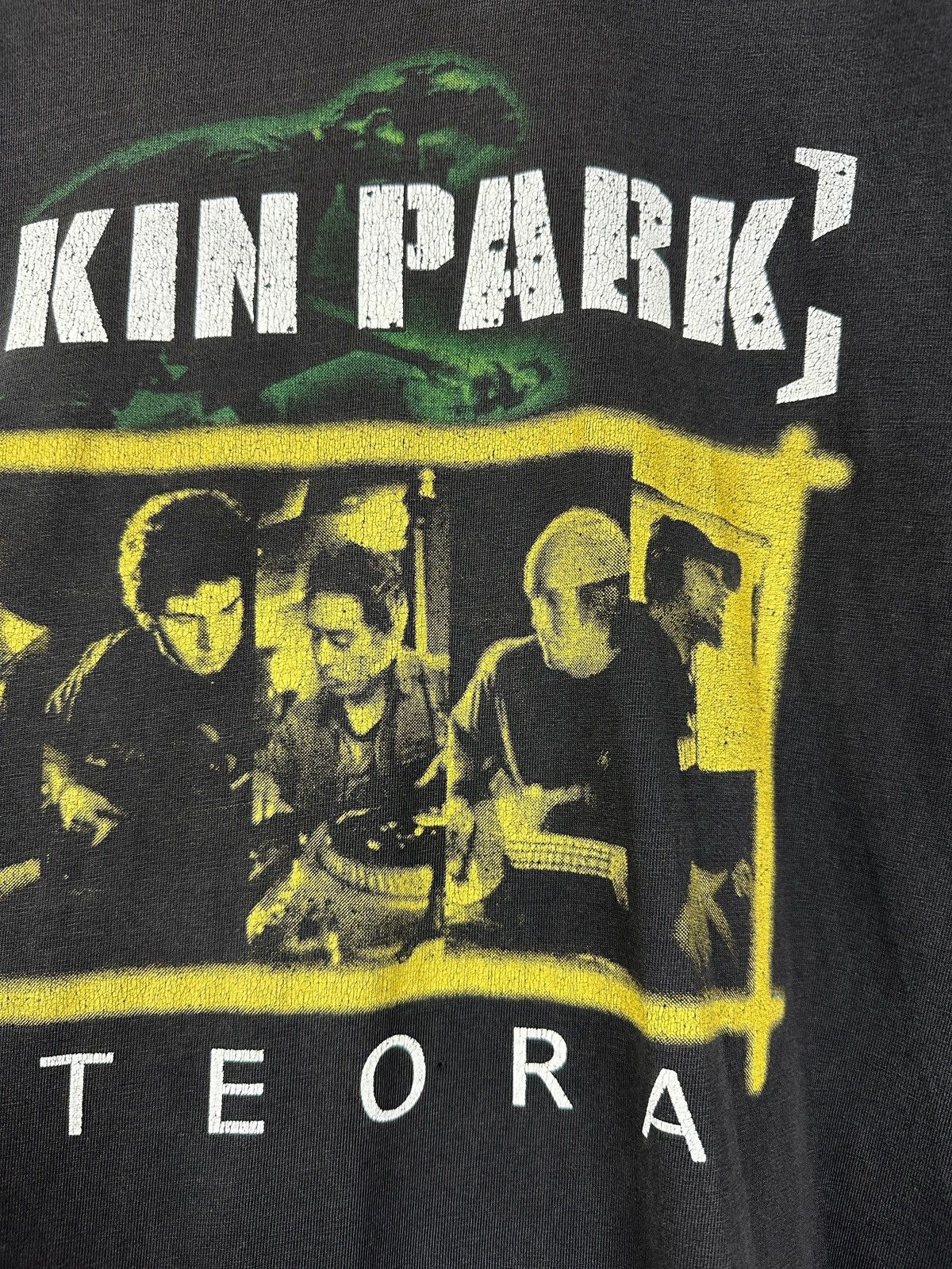 Band Tees Vintage Linkin Park Meteora Faded Black T-Shirt Size US L / EU 52-54 / 3 - 7 Thumbnail