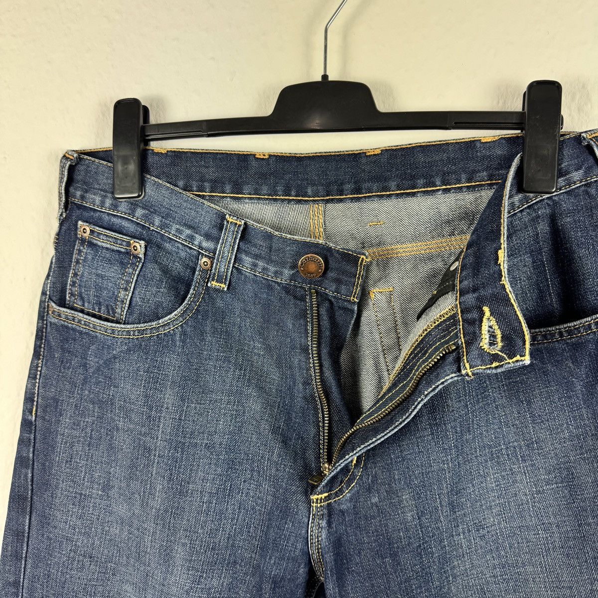 Carhartt × Carhartt Wip Men’s Carhartt Regular Fit Blue Denim Jeans Size 34x32 Size US 34 / EU 50 - 9 Thumbnail