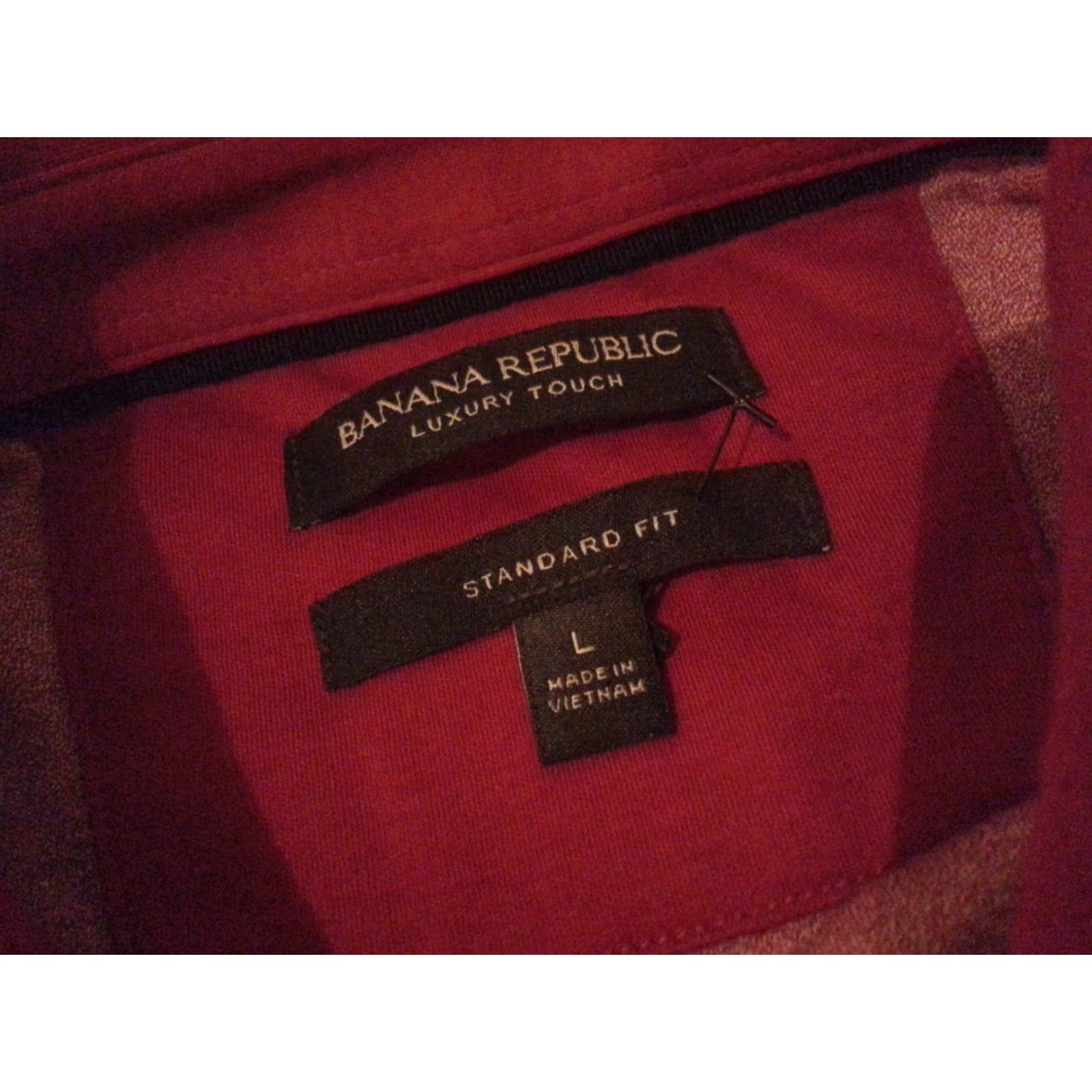 Banana Republic Banana Republic Polo Shirt Mens L Red Cotton Size US L / EU 52-54 / 3 - 4 Thumbnail