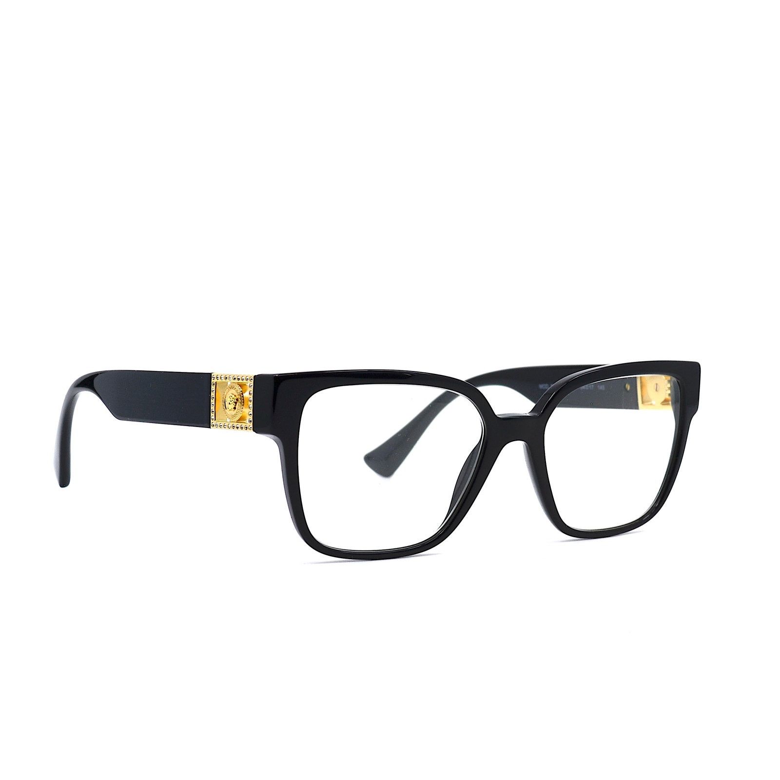 Versace NEW VERSACE VE3329B GB1 BLACK AUTHENTIC EYEGLASSES FRAME Size ONE SIZE - 4 Thumbnail