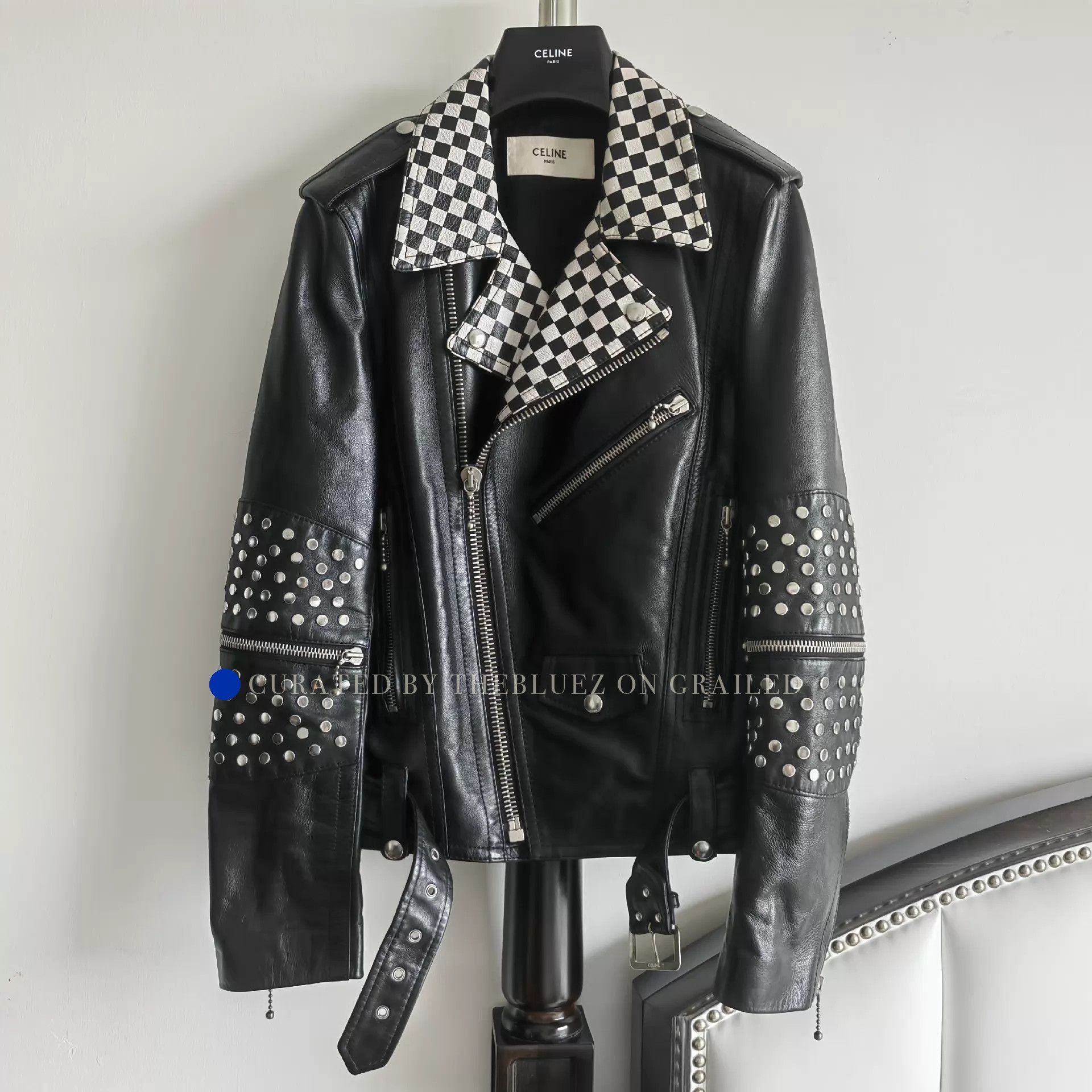 Celine × Hedi Slimane SS20 Brown Chocolate Loose Blouson Lamb