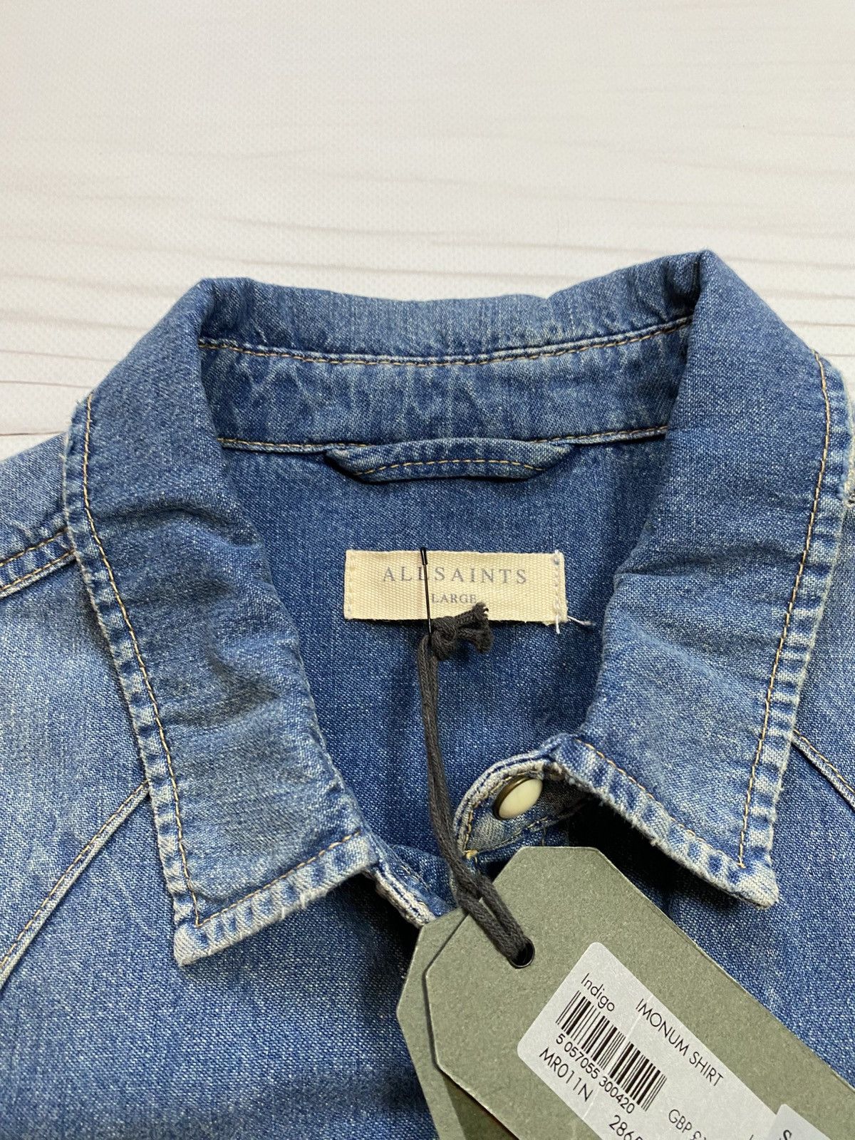Allsaints Allstaints imonum two pockets jeans button up shirt Size US L / EU 52-54 / 3 - 7 Thumbnail