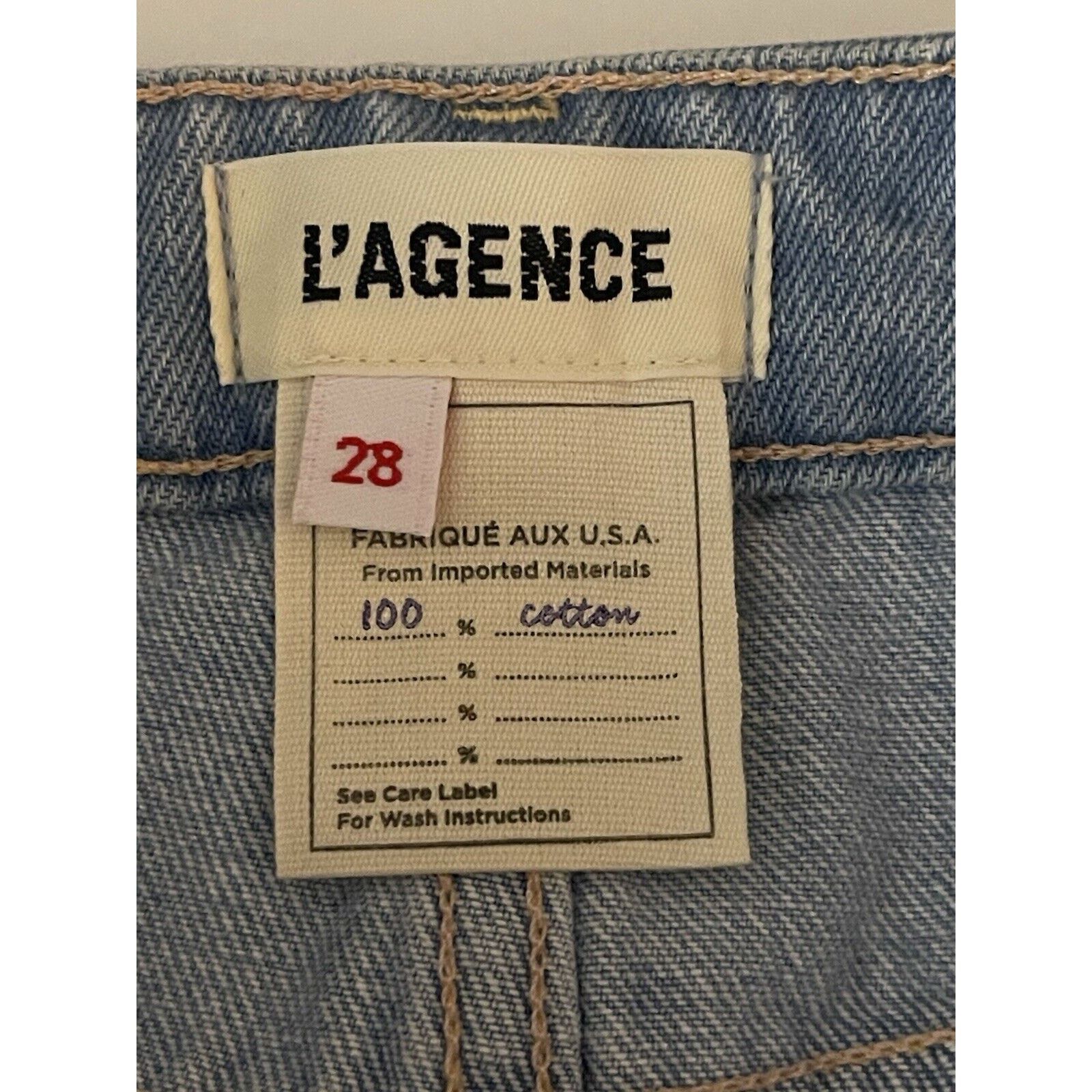 L'AGENCE L’Agence Marjorie Slouch Slim Straight Jeans Mayfield Sz 28 Size 28" / US 6 / IT 42 - 7 Thumbnail