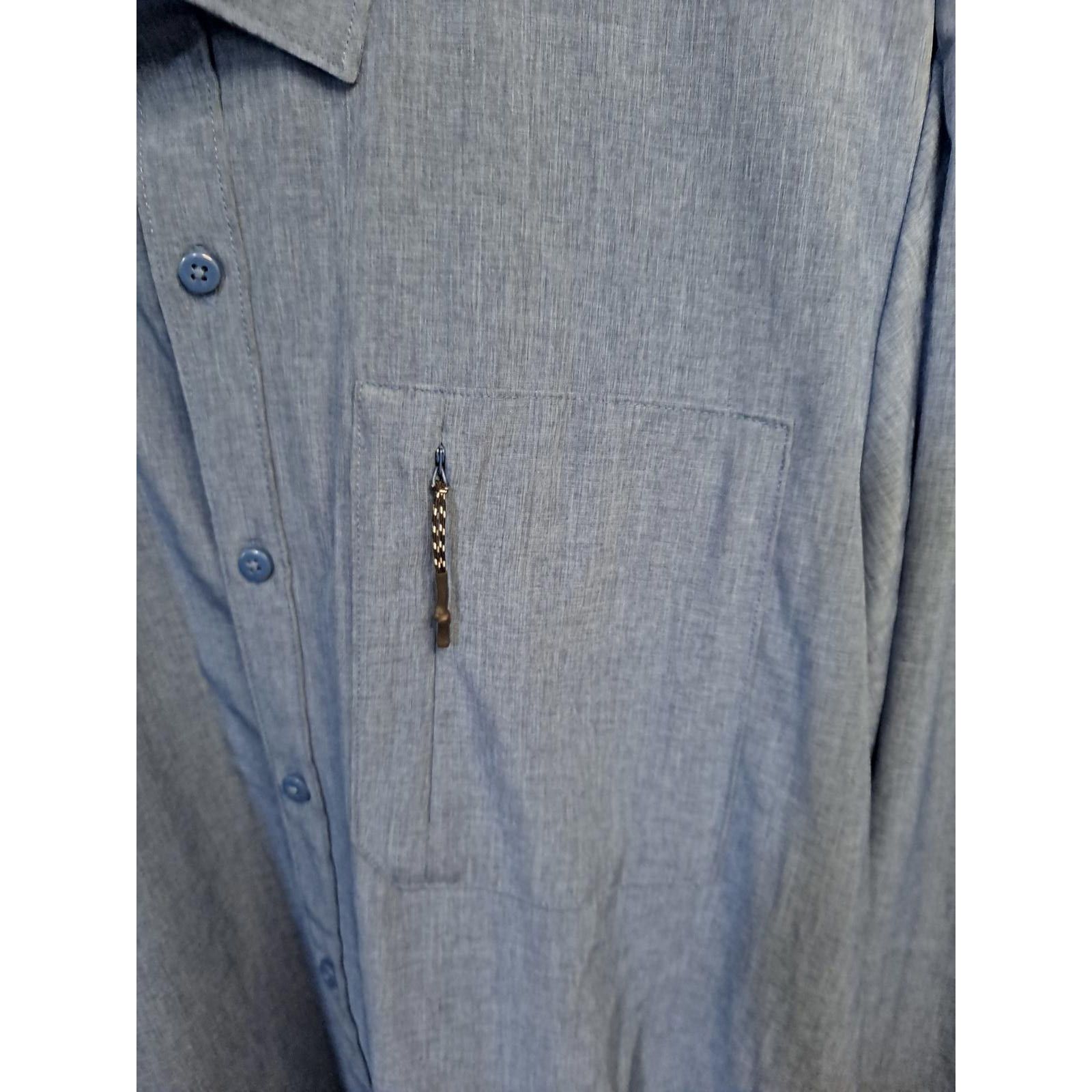 Other FLX Button Up Blue Long Sleeve Shirt Size Large Size US L / EU 52-54 / 3 - 2 Thumbnail