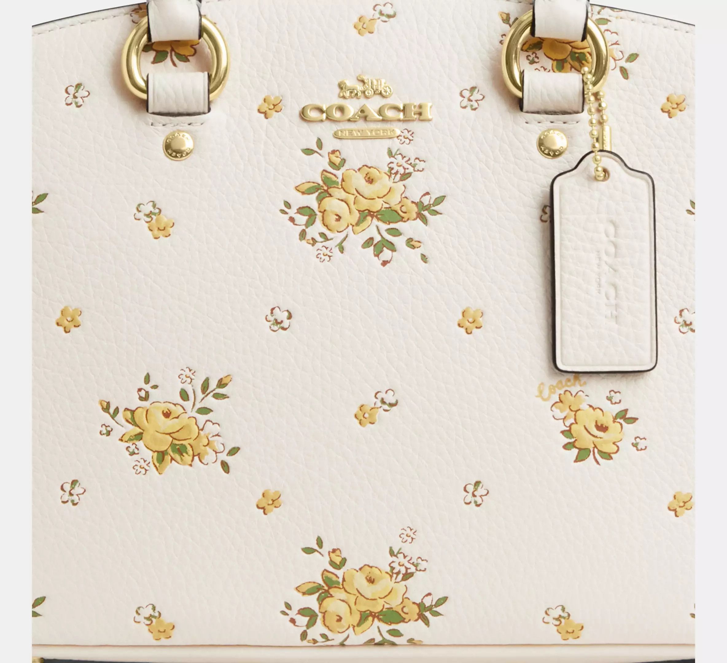 Coach Savannah Small Carryall Bag With Floral Print CAL42 Size ONE SIZE - 12 Thumbnail