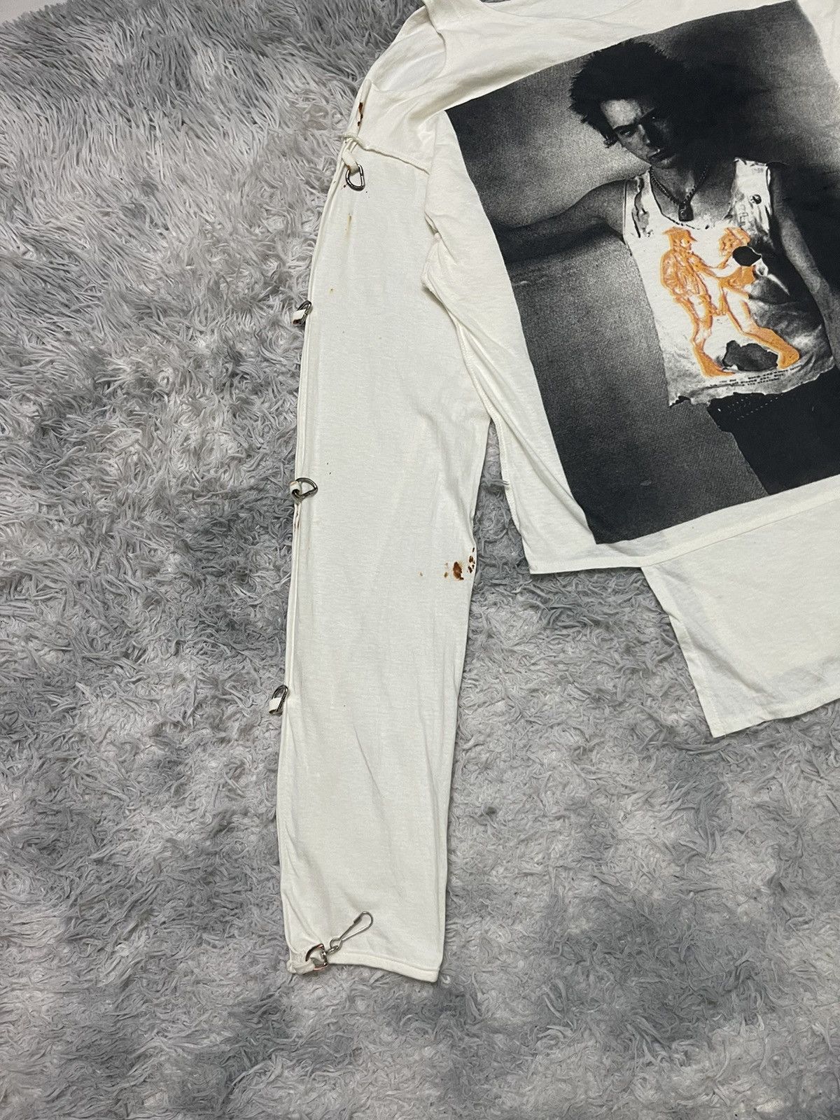 Band Tees 80s Seditionaries Anarchy Muslin Keith Richards 19th Shirt Size US L / EU 52-54 / 3 - 3 Thumbnail
