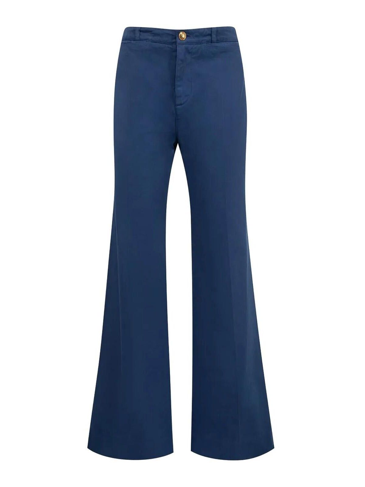 o1loc1c11125 Trousers in Deep Blue