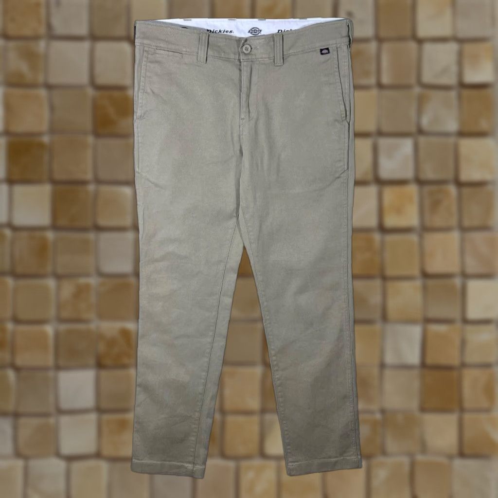 Dickies Dickies Classic Beige Skater Straight Leg Denim Jeans Mens Jeans W34 L31 Cotton Blend Zip Fly Beige 90s? No Size US 34 / EU 50 - 1 Thumbnail