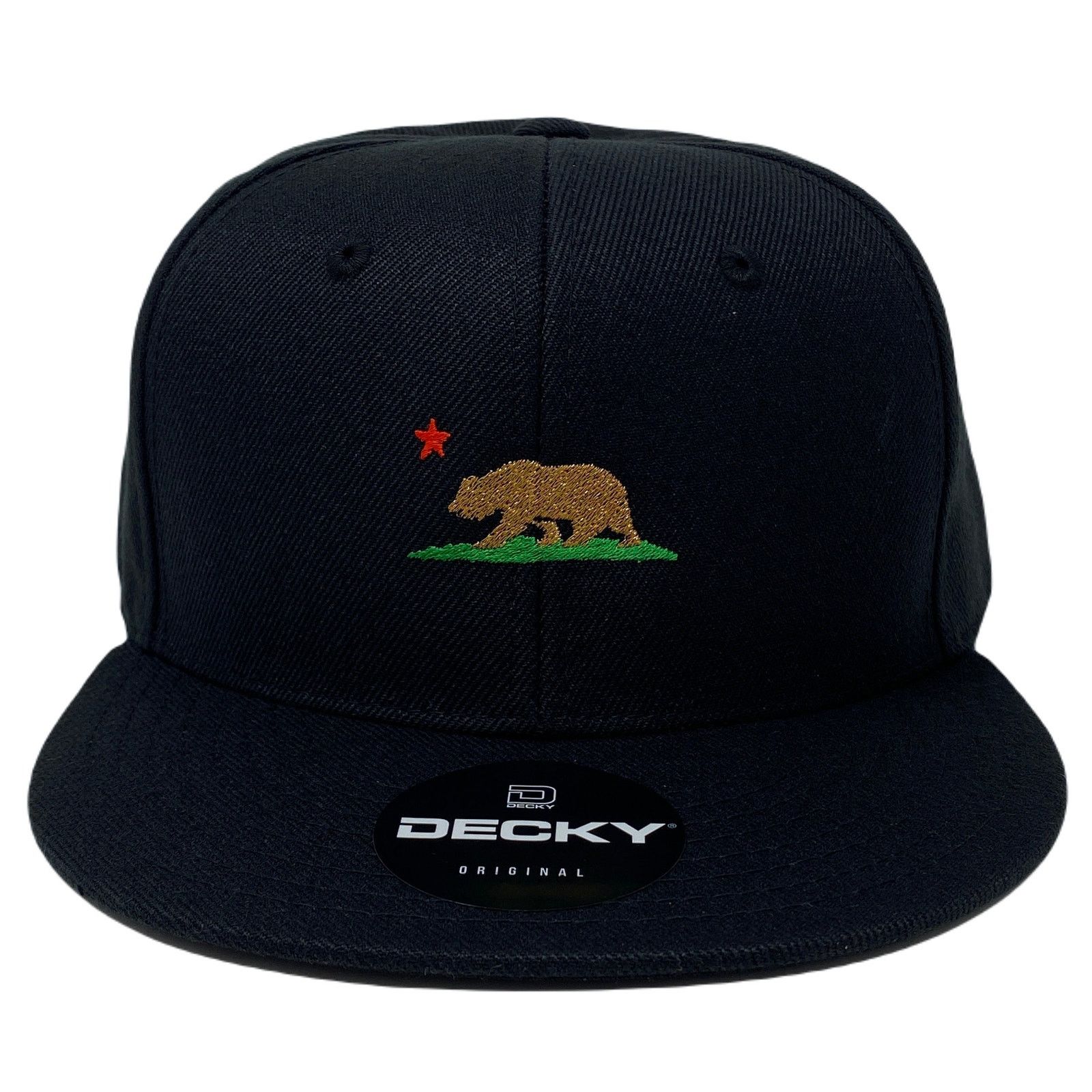 Other California Republic Bear Snapback Hat All Black Size ONE SIZE - 3 Thumbnail