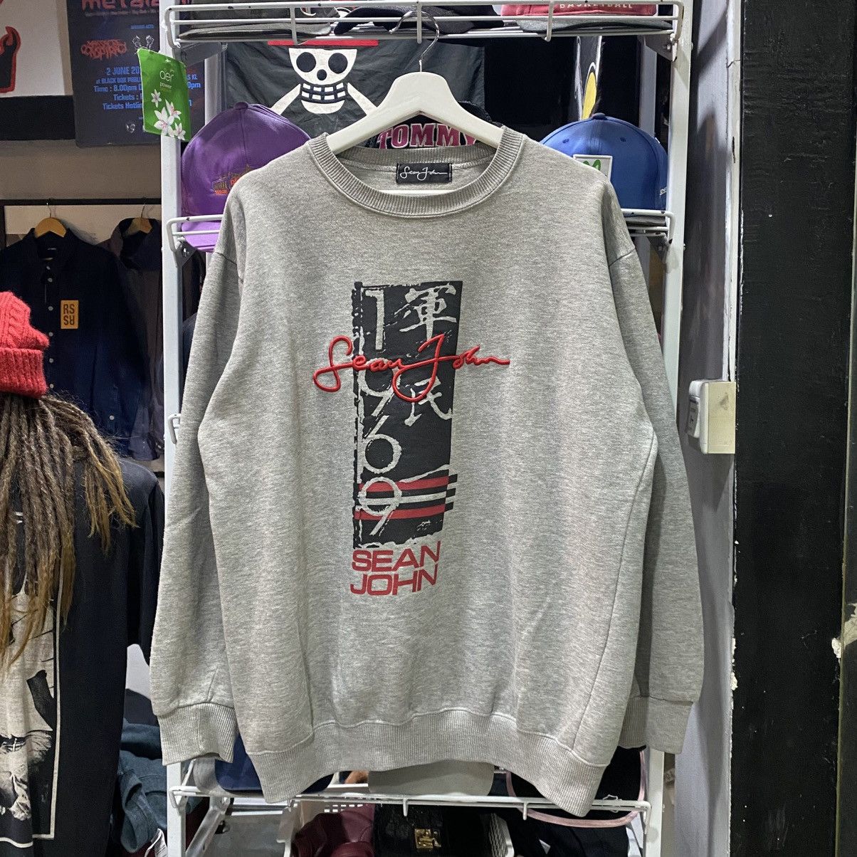 Sean John × Vintage 💥 90s Sean John Embroidered Crewneck Sweatshirt Size US XL / EU 56 / 4 - 1 Thumbnail