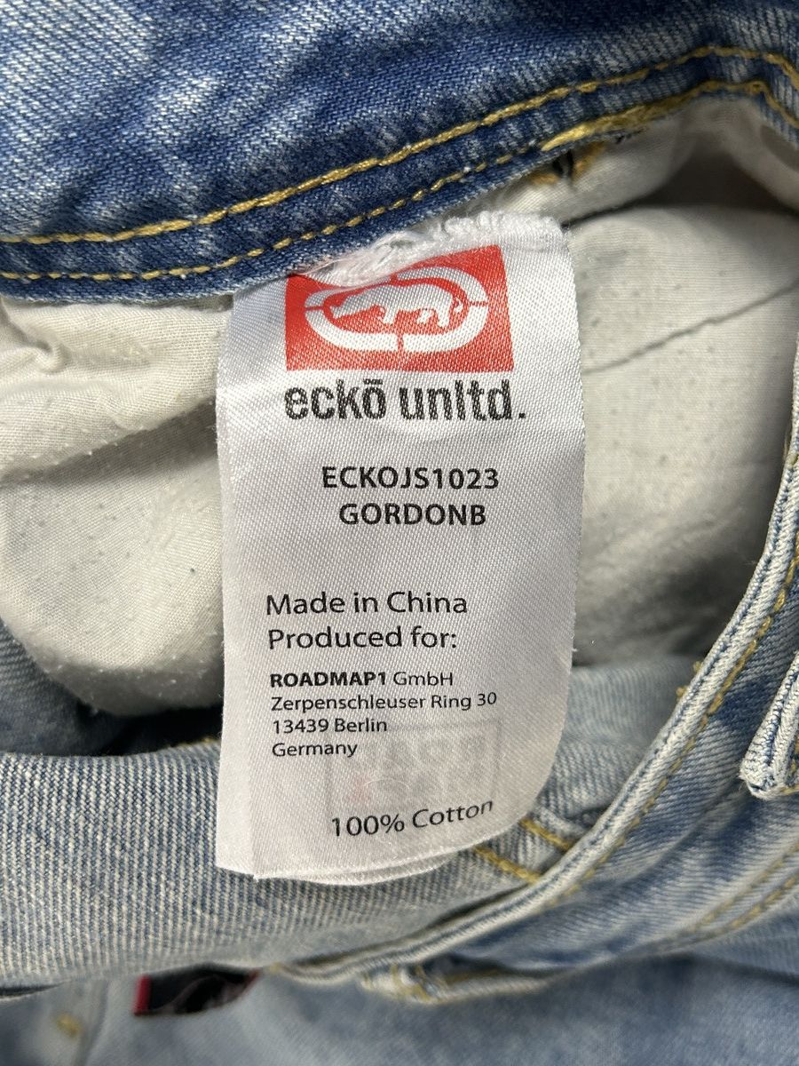 Ecko Unltd. 00s Vintage Y2K Ecko Unlimited Baggy Fit Denim Jeans Size US 32 / EU 48 - 13 Thumbnail
