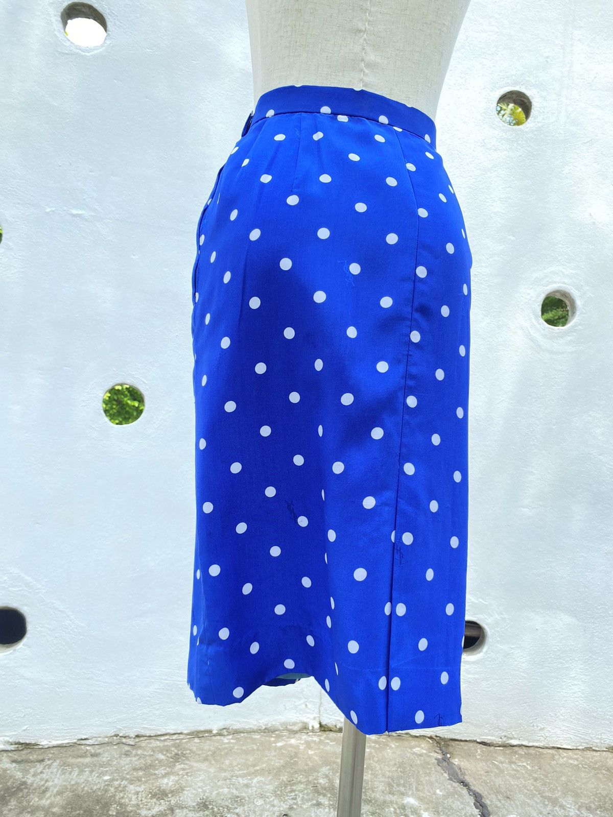Yves Saint Laurent YSL vintage polka dot skirt