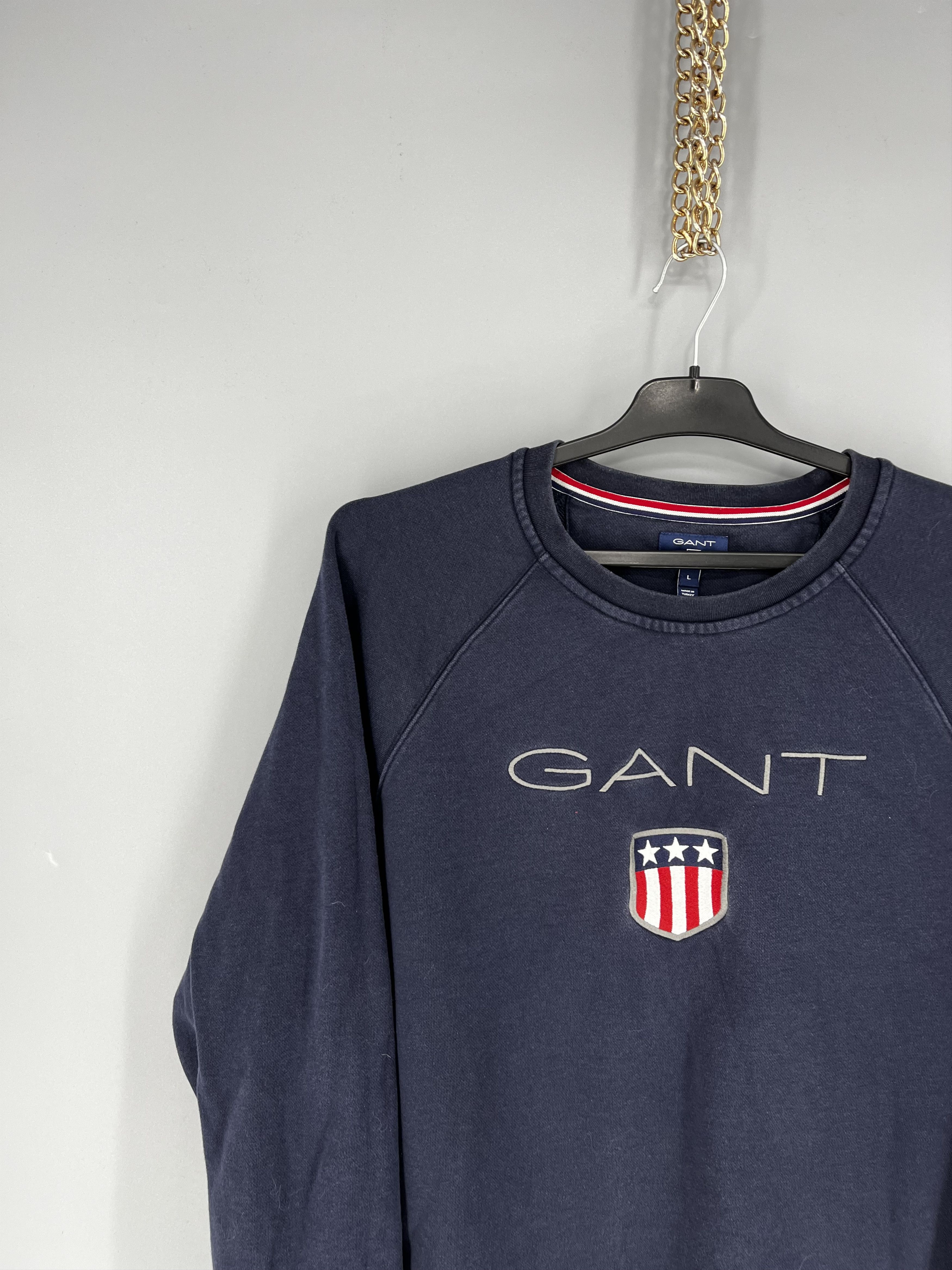 Gant Vintage Y2K Gant plush logo sweatshirt streetwear size L Size US L / EU 52-54 / 3 - 4 Thumbnail