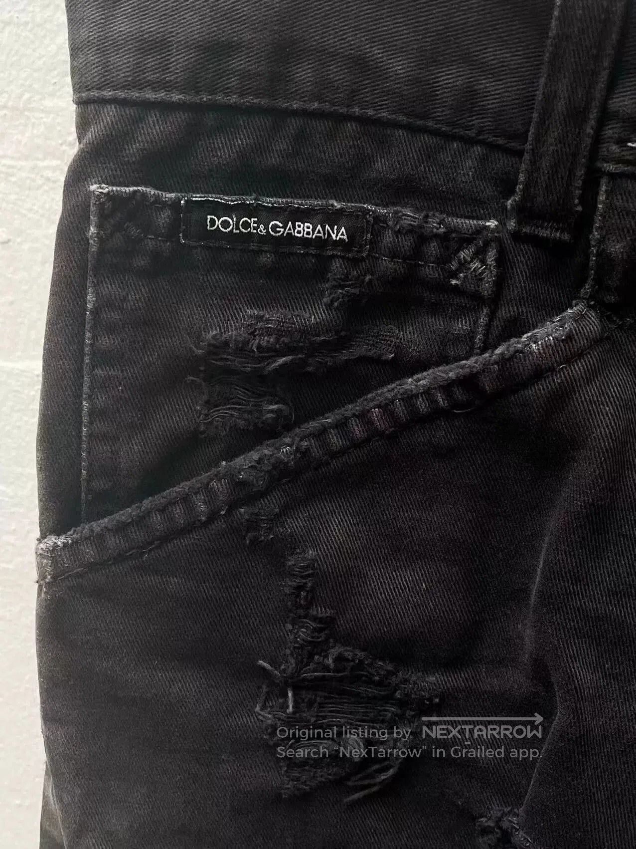 Dolce & Gabbana Dolce & Gabbana Distressed Black Jeans. Size 28" / US 6 / IT 42 - 2 Thumbnail