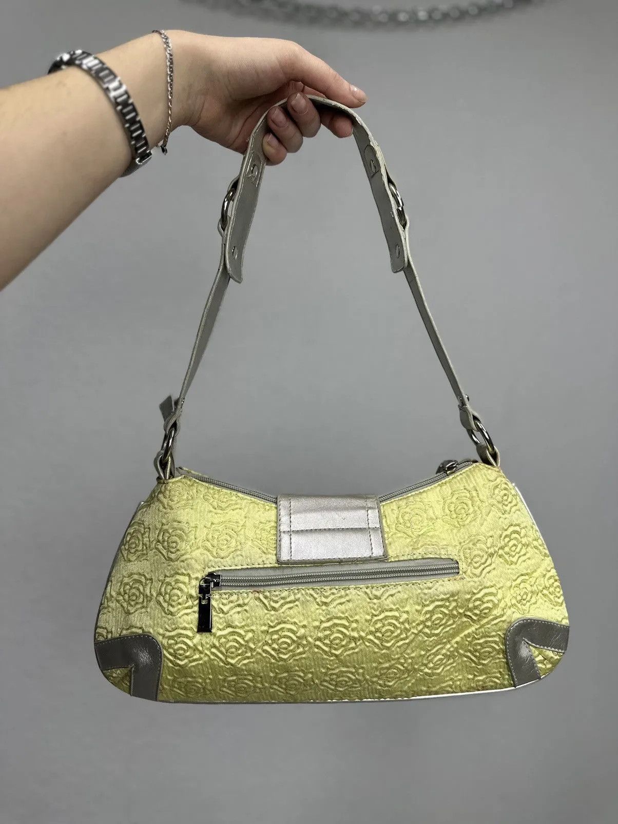 14th Addiction Vintage Japan Guess Leather Bag Yellow Messenger Y2K Size ONE SIZE - 5 Thumbnail