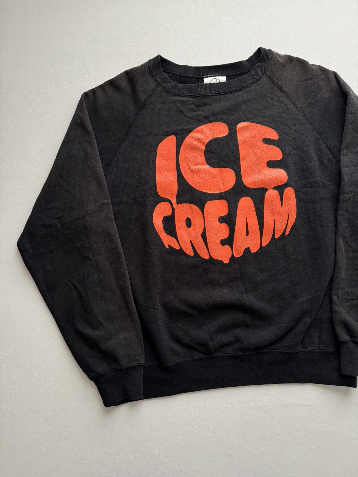 image of Billionaire Boys Club Season 6 Ice Cream Fish Eye Logo Crewneck in Black, Men's (Size Medium)